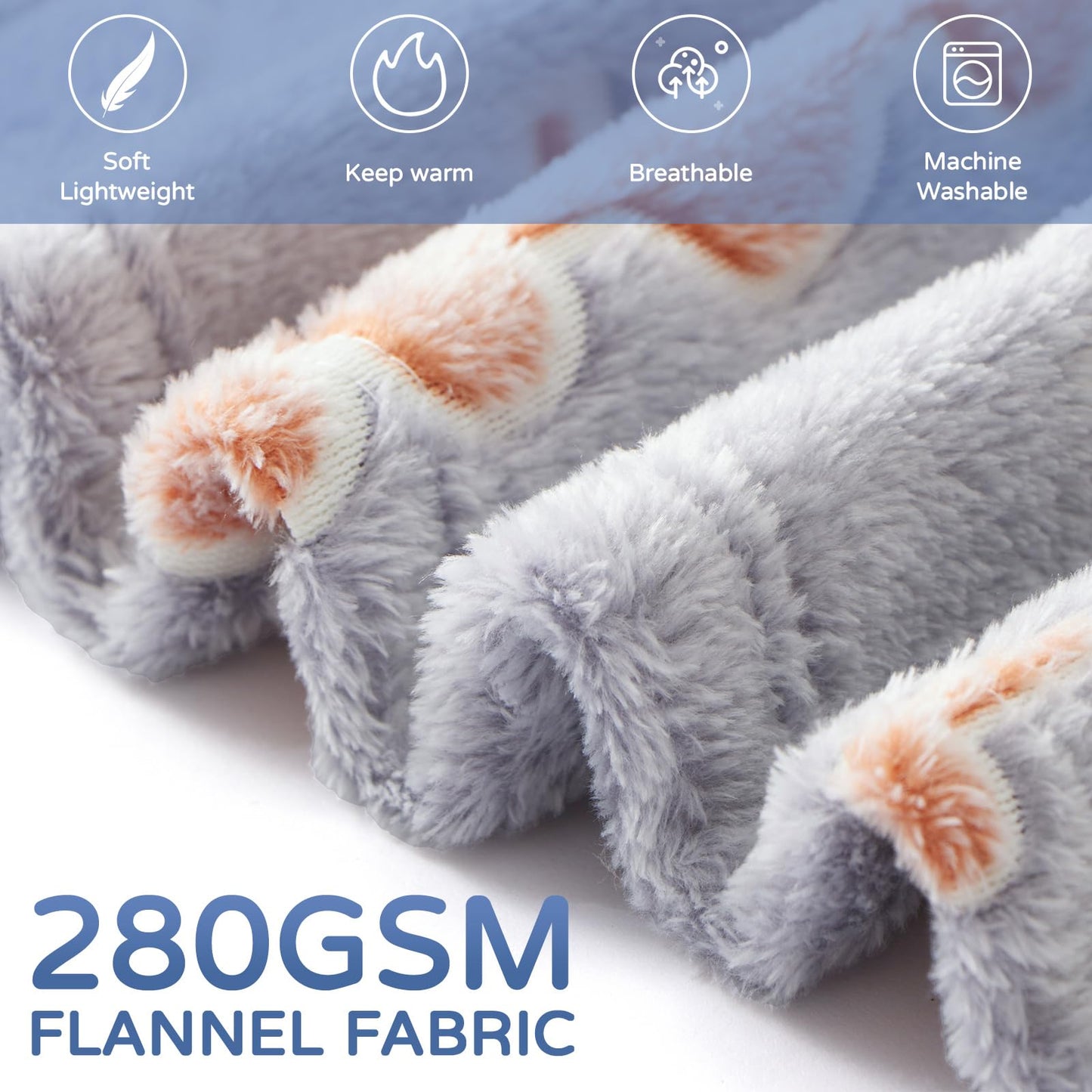 SALIMAH Glow in The Dark Blanket Unicorns Gifts for Girls, Toys for Girls Age 2 3 4 5 6 7 8 9 10 Year Old, Soft Kids Blankets Gifts for Grandkids Teens for Christmas Birthday, 50"x60" BST202
