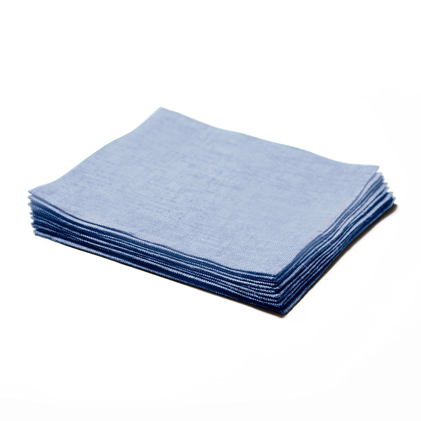 Solino Home 100% Linen Cocktail Napkins Black, Athena 6 x 6 in, Set of 12 | Small Cloth Napkins for cocktails, beverages, coasters and appetizer serving, Chambray Black, Pure Linen, OEKO-TEX Certified BST326SOLH