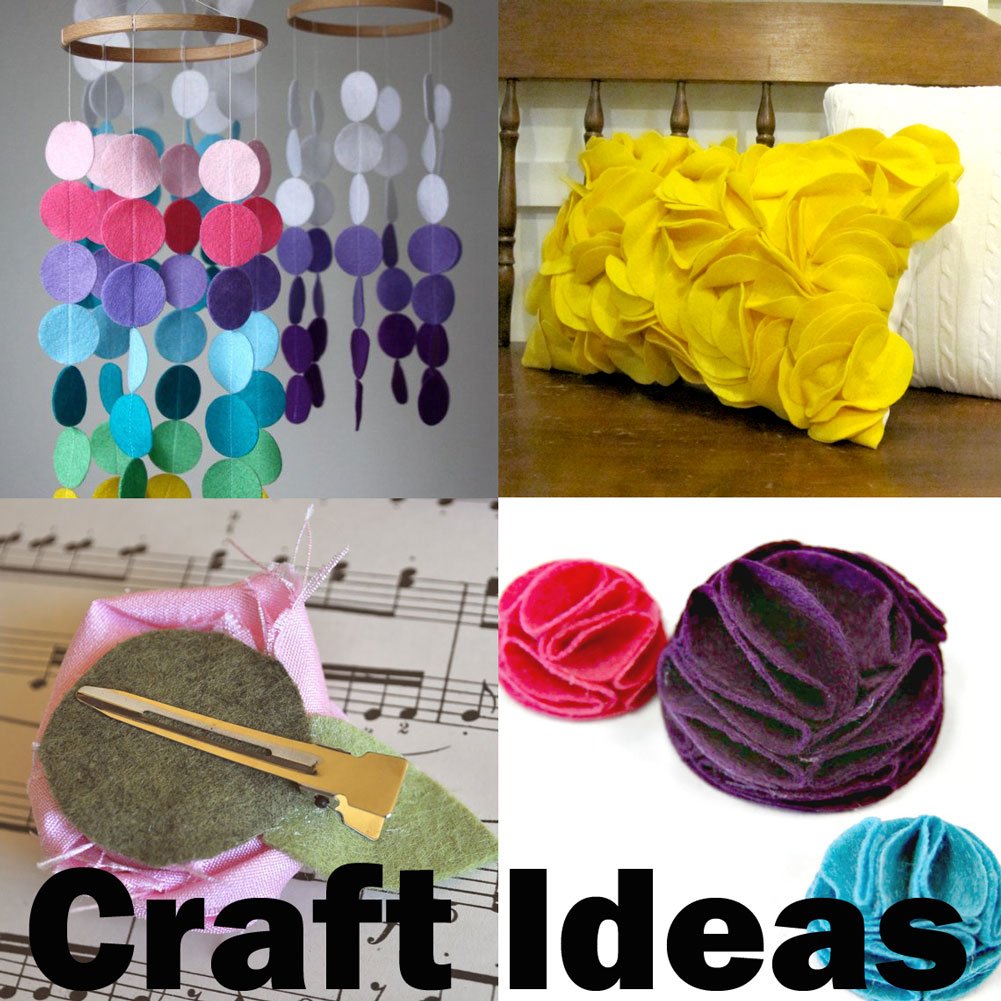 Playfully Ever After Yellow Craft Felt Circles (2 Inch - 44pc) BST220