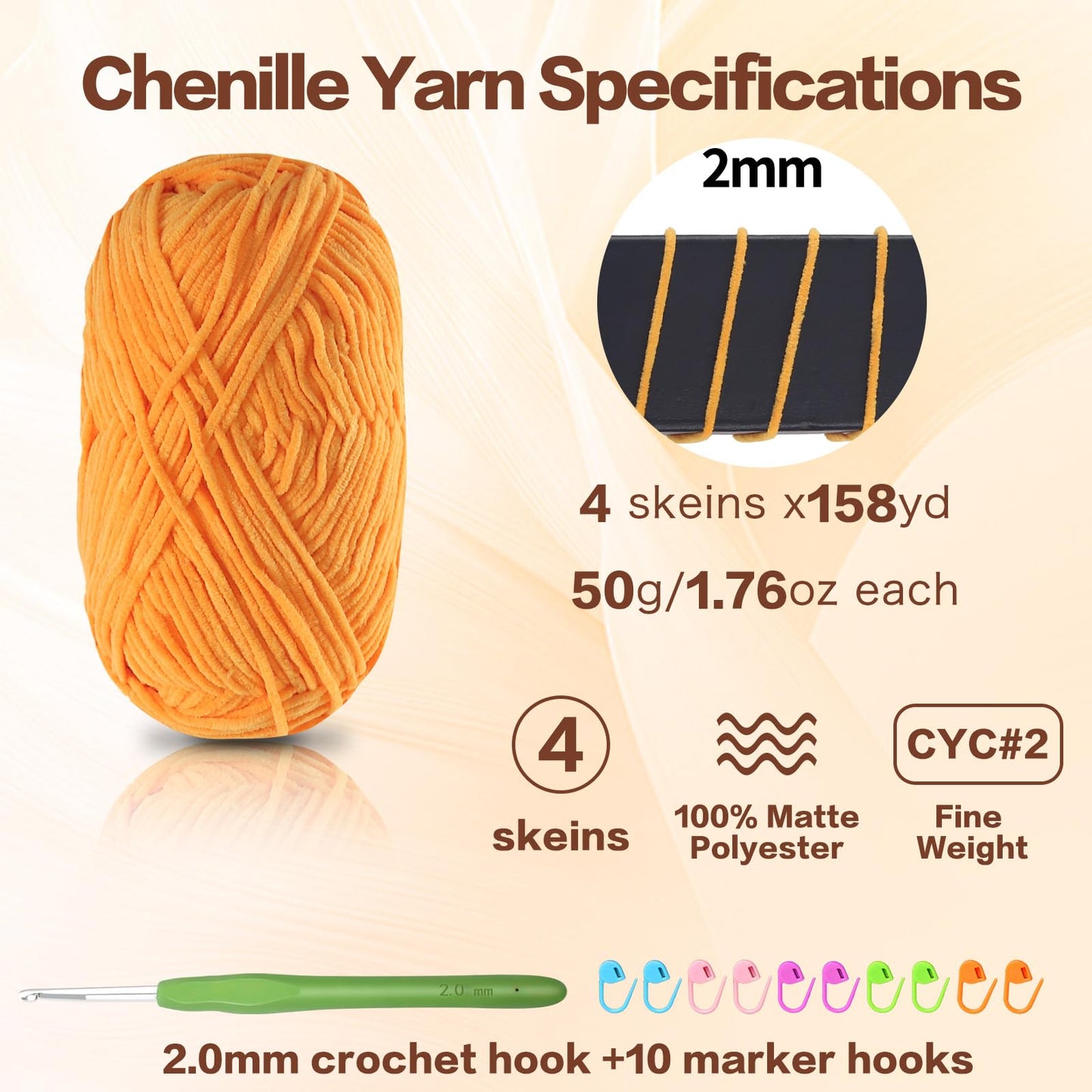 4 Pack of 1.76oz Chenille Yarn for Crocheting,158yards Soft Fluffy Velvet Yarn, Ideal Crochet for DIY Baby Blankets Toys Scarves Throw Pillows Hats Cushions(Purple) BST326L