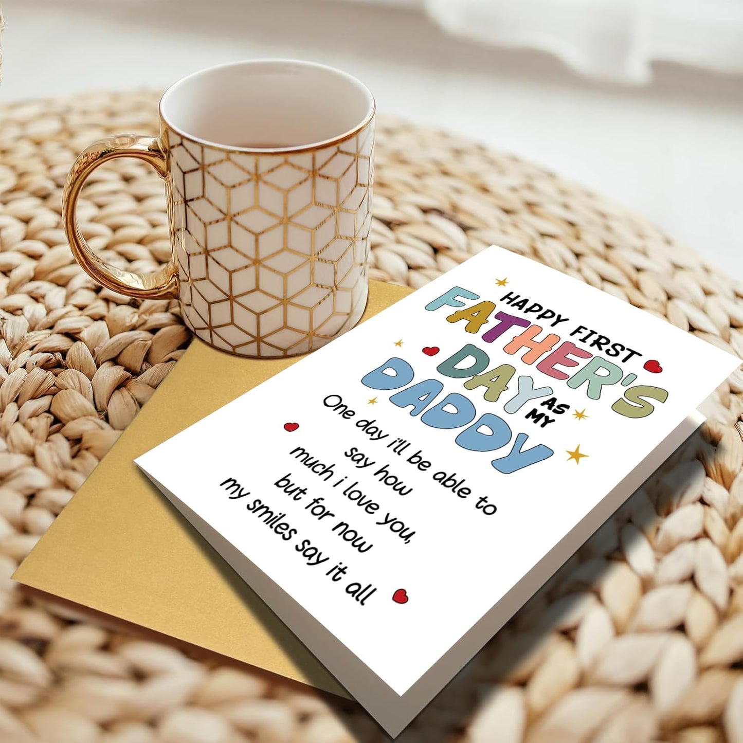 Funny Fathers Day Card for Dad Daddy Bonus Dad, Cute Cards for Fathers Day, Father's Day Cards from Son Daughter, Father's Day Cards Gift For Men Him BST202