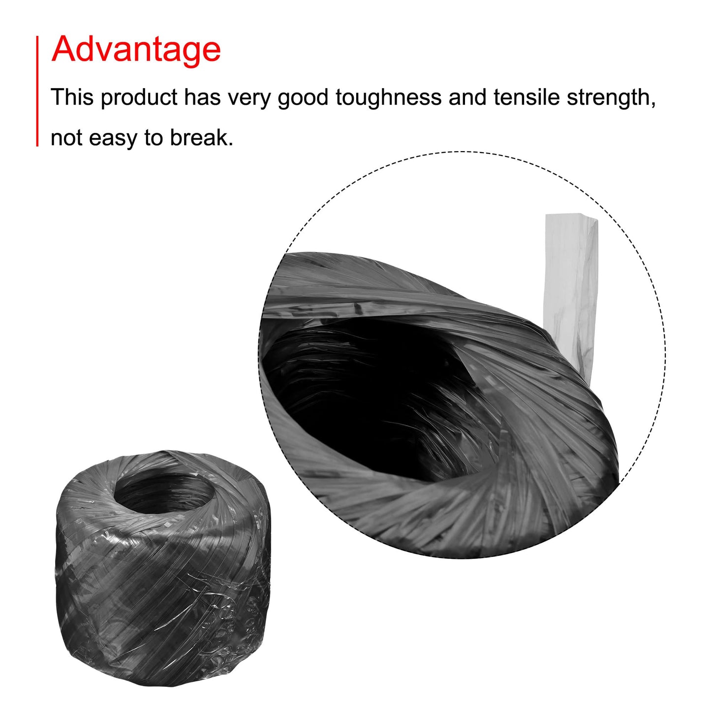 MECCANIXITY Polyester Nylon Plastic Rope Twine Household Bundled for Packing Gardening Craft,350m Length,Yellow BST326L