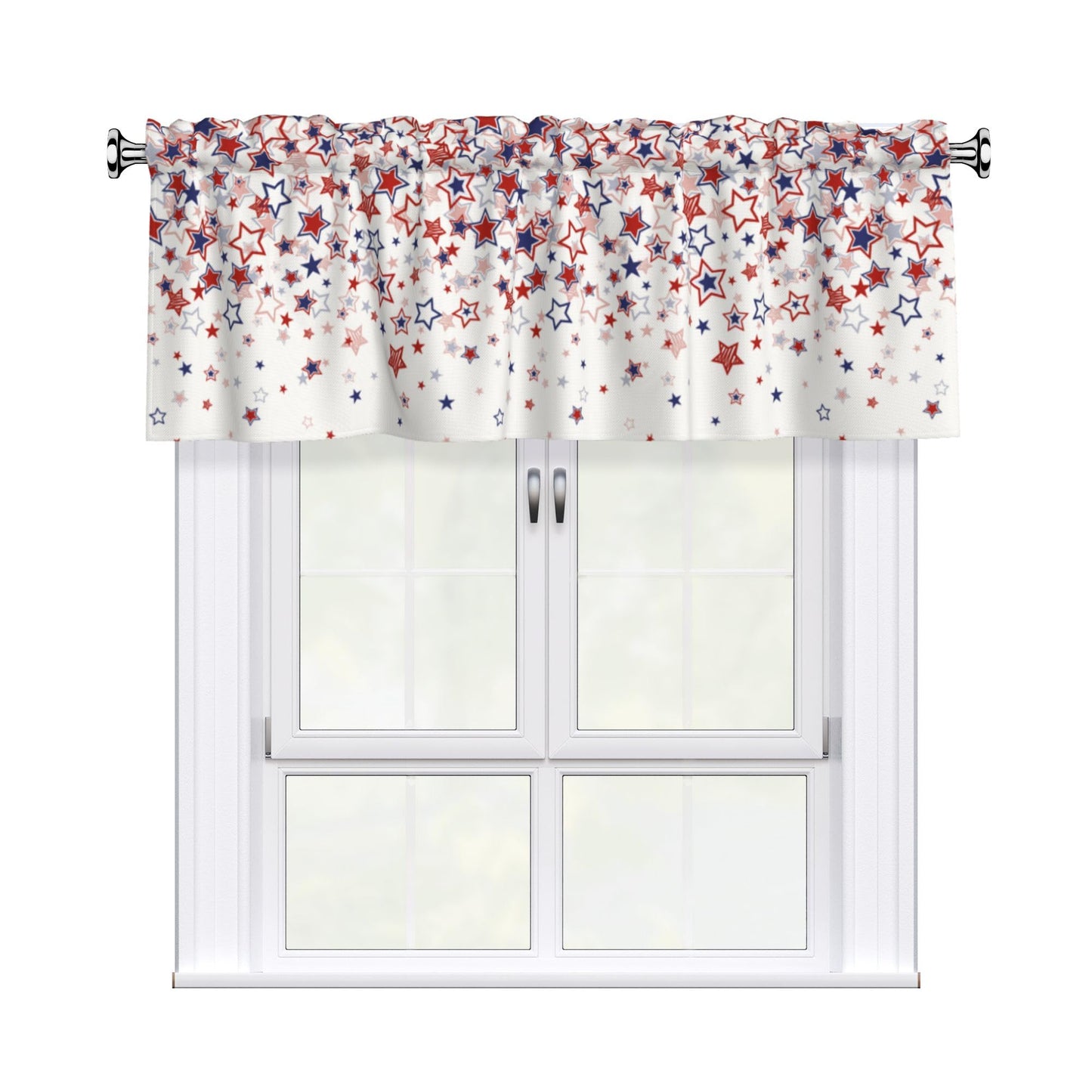Easter Valances for Windows - Pink Spring Cafe Curtains Floral Bunny Short Curtains for Living Room Bathroom Bedroom Basement BST202