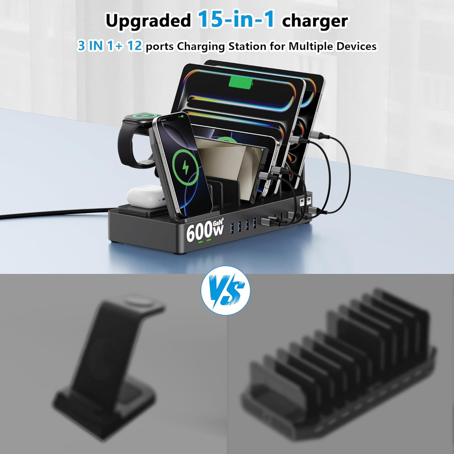 SAIPKYGS 15 in 1 Wireless Charging Station for Apple 86