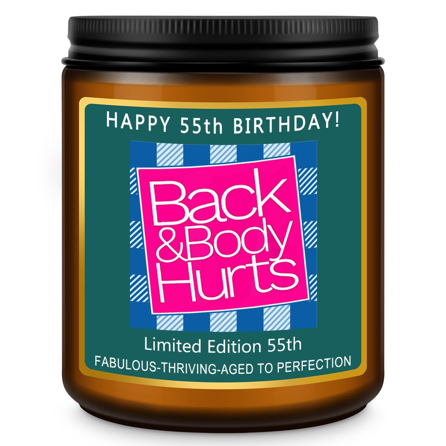 Happy 80th Birthday Decorations Gifts for Women Men, 80th Birthday Candles for Her Him, Funny 80 Years Old Ideas- Lavender Scented Candle BST326L