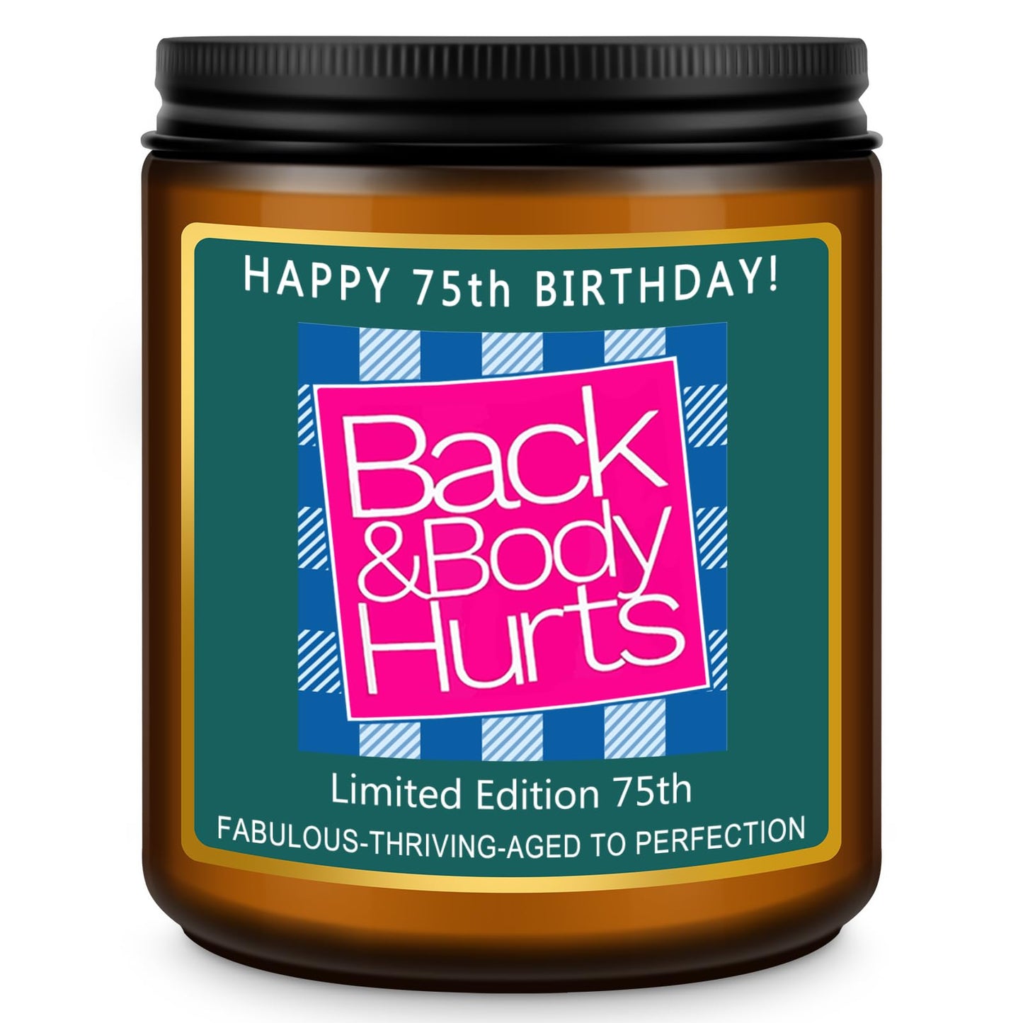 Happy 80th Birthday Decorations Gifts for Women Men, 80th Birthday Candles for Her Him, Funny 80 Years Old Ideas- Lavender Scented Candle BST326L