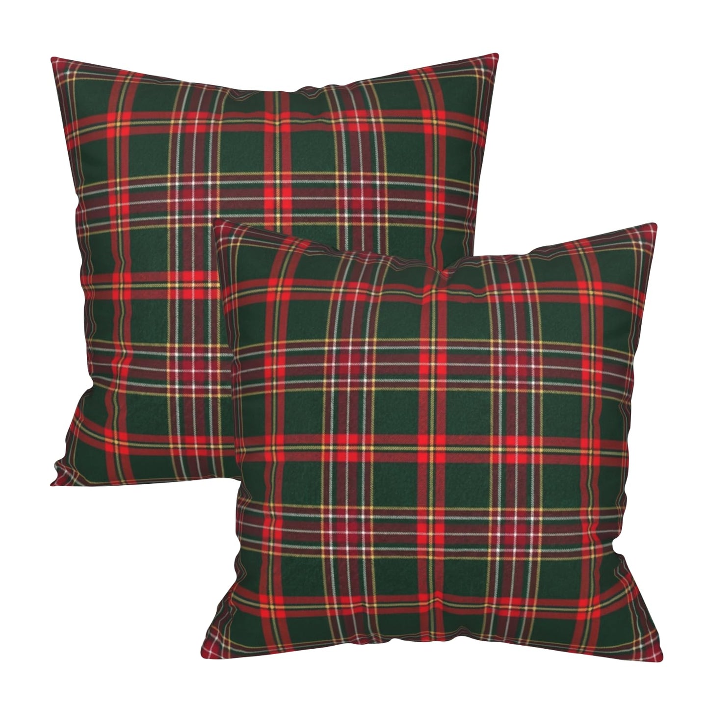 St. Patrick's Day Pillow Cover - Shamrock Throw Pillow Covers 18x18 Set of 2 Green Beige Decorative Pillowcases for Couch Sofa Bedroom BST202