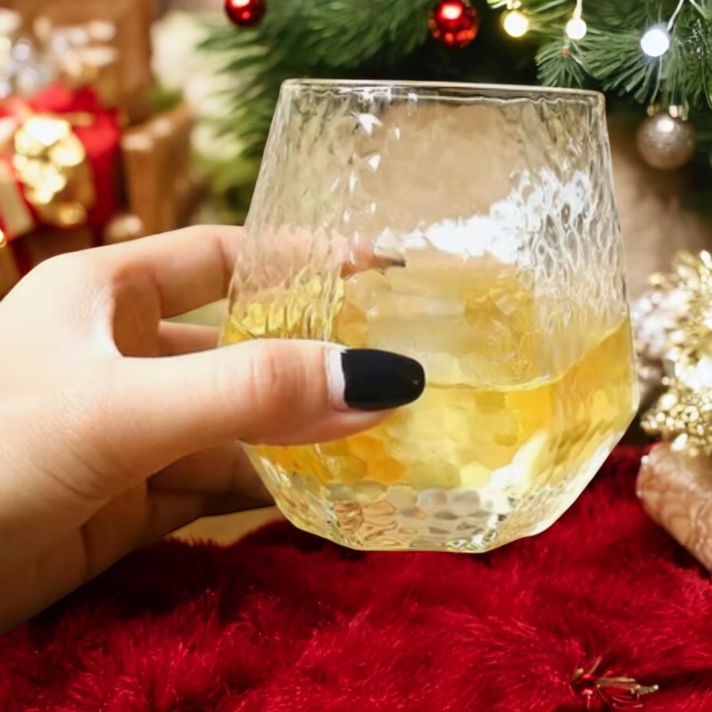 Oojami 40 Pack Diamond Disposable Plastic Wine Glasses 12oz for Parties | Stemless Wine Cups, Champagne Cocktail Whiskey - Shatterproof Unbreakable Reusable Recyclable BPA-Free, Weddings Birthday BST220