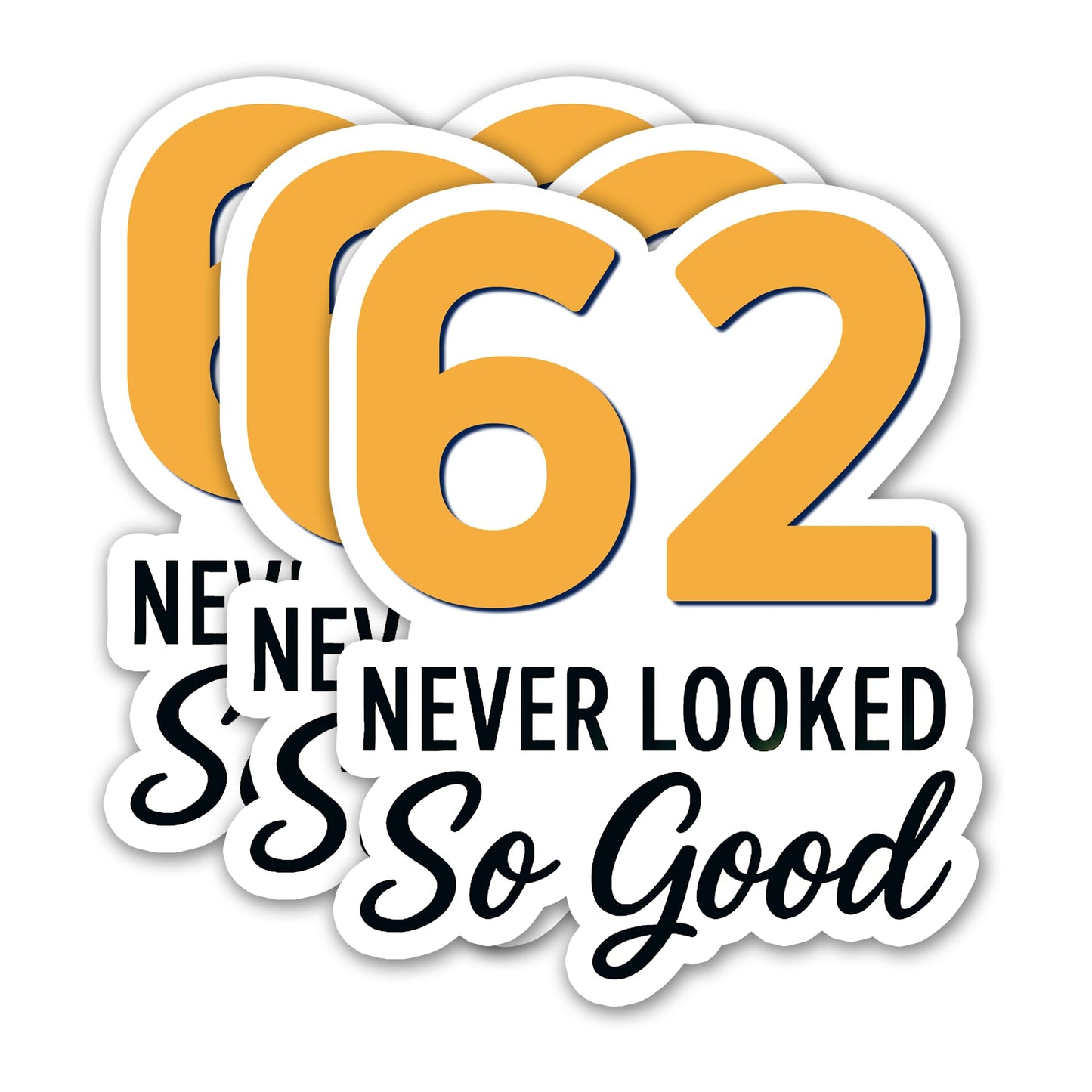 (3PCS) 83 Never Looked So Good Sticker – Happy 83th Birthday, Waterproof Vinyl Decals for Party Decor, Scrapbooking, Water Bottles, Laptops, Size 3" x 2.5" BST202