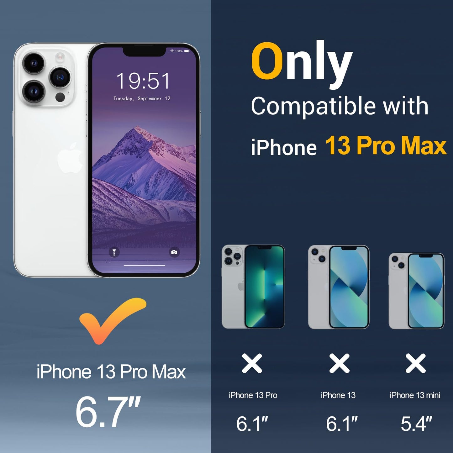for iPhone 17 Pro Max Case Clear with Screen Protector, Compatible with Magsafe, Anti-Yellowing, Military-Grade Protection, Shockproof Slim Magnetic Phone Case Cover, Black WN420