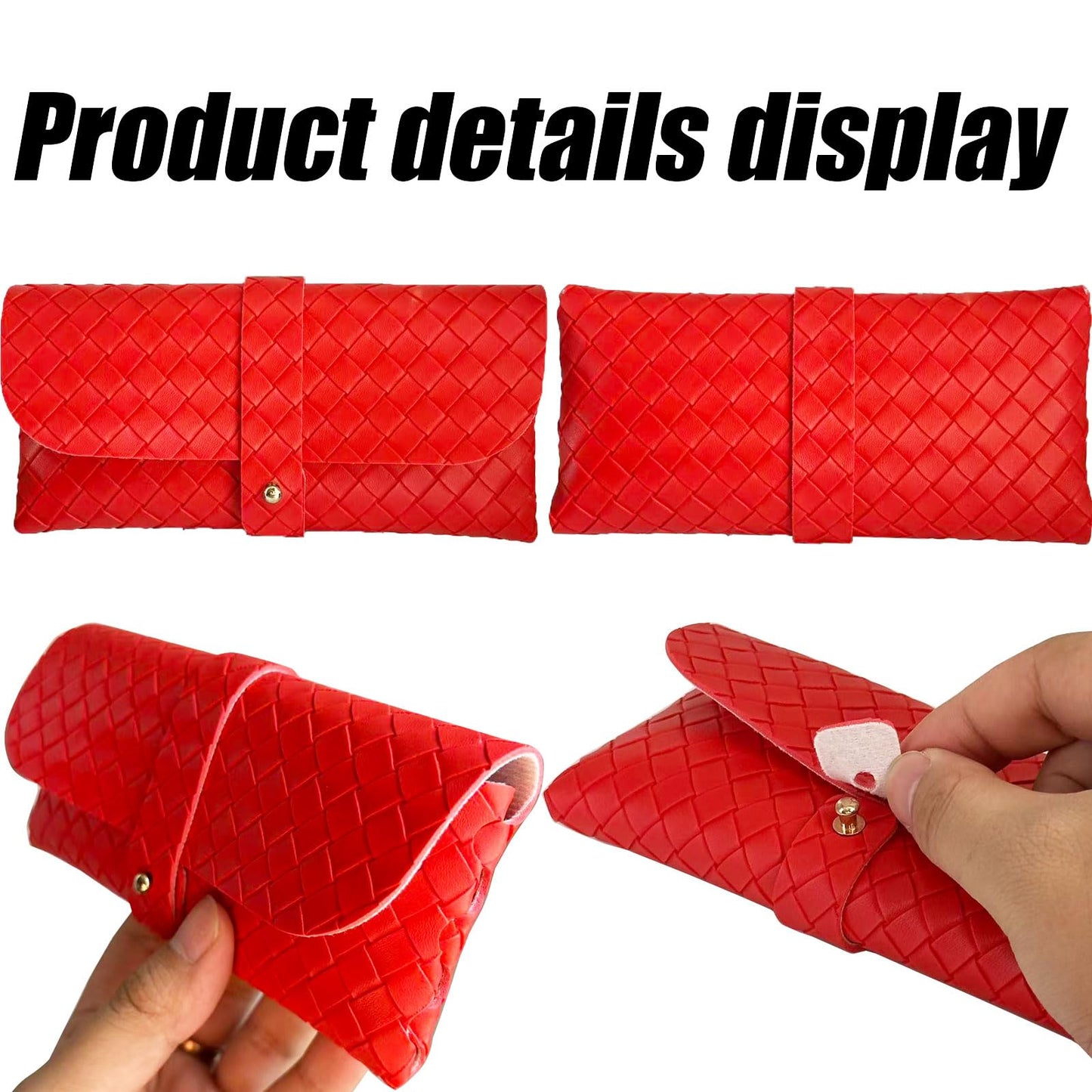 Glasses storage bag Travel sunglasses myopia glasses storage bag Fashion leather storage bag WN420