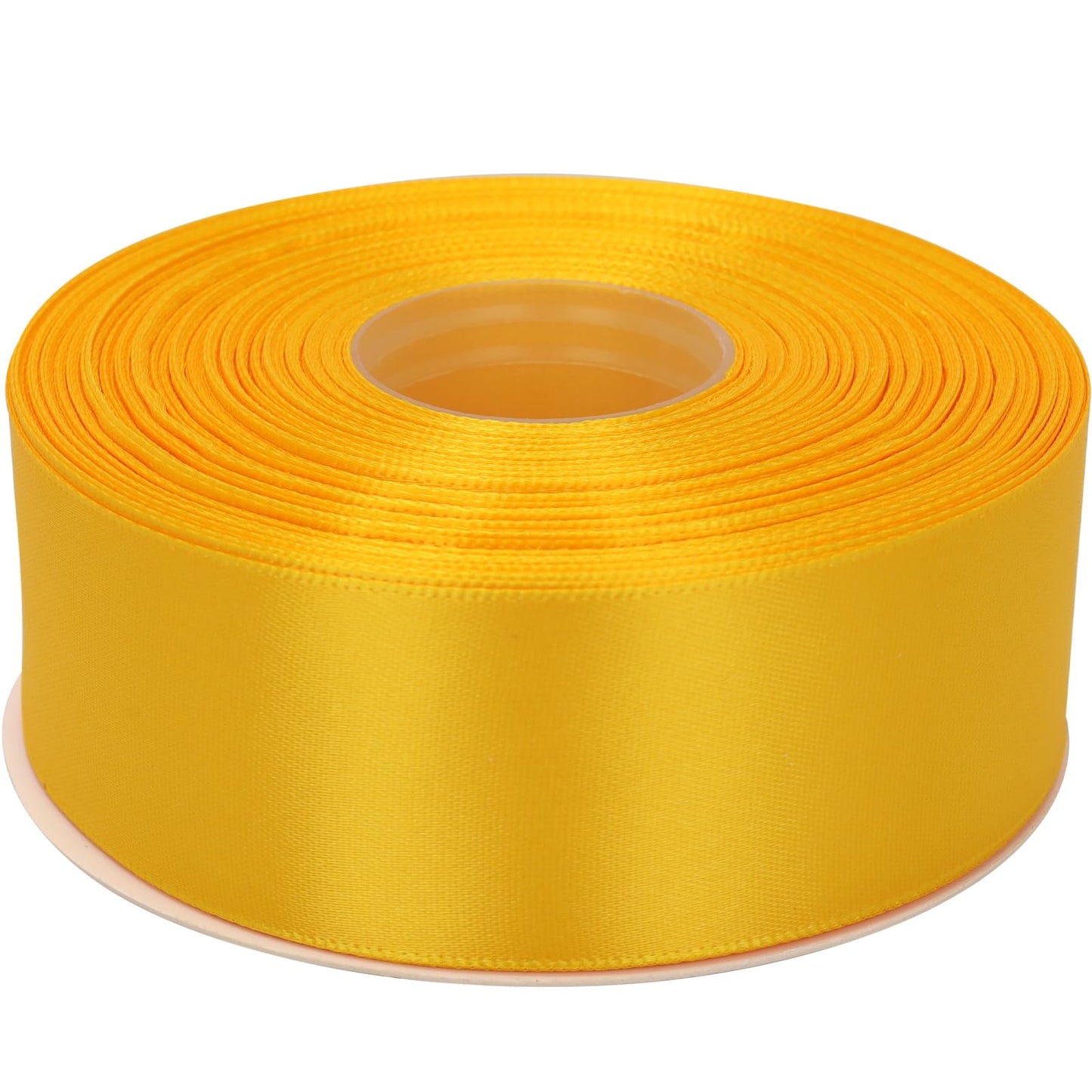 1-1/2 Inch Single Face Polyester Ribbon, 50 Yards Bulk Roll (Orange)–Wrinkle-Resistant Craft Ribbon for Gift Wrapping, Wedding Decor, DIY Projects BST220