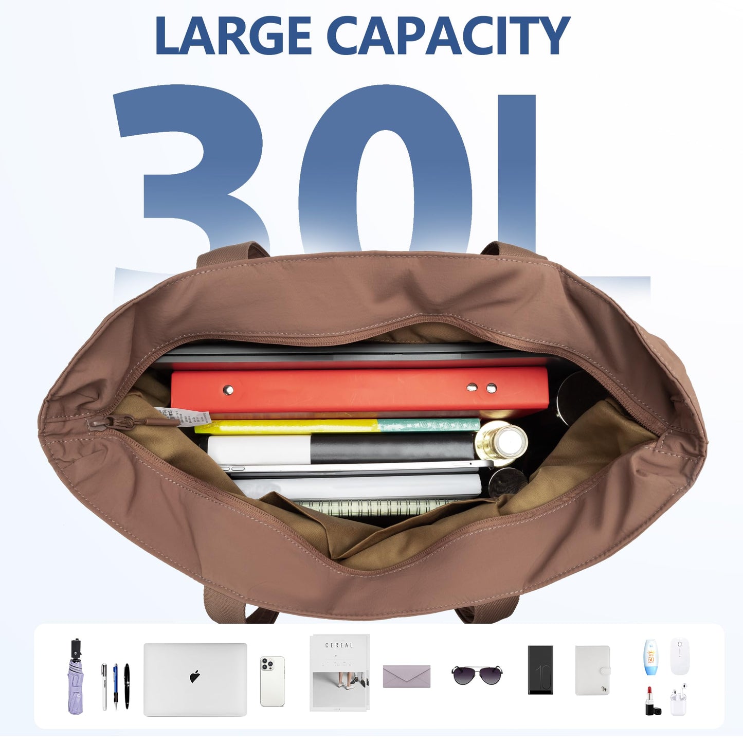 Tote Bag for Women,Large Handbag with Laptop Compartment, Shoulder Bag for Travel, Tote Bags for Work and Everyday WN420