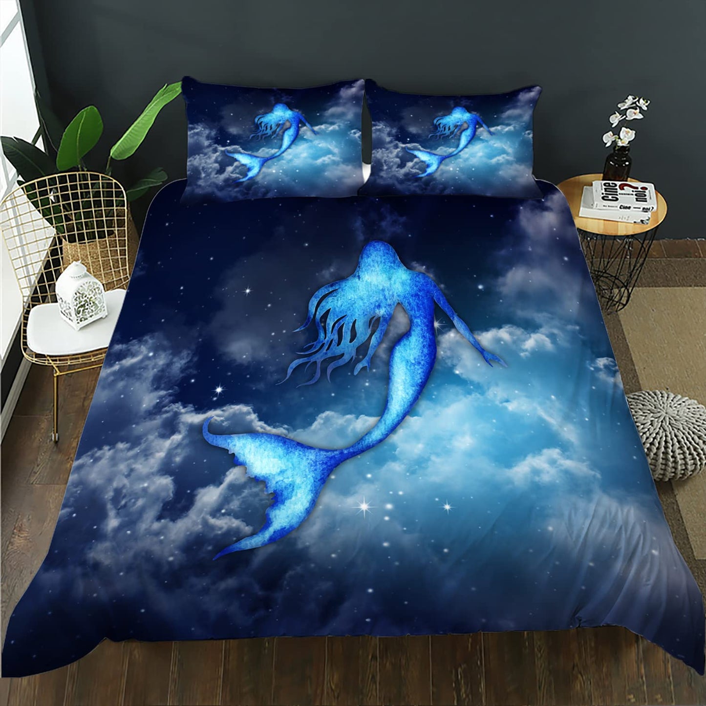 CVHOUSE Deer Hunting Duvet Cover Full Size,American Flag Bedding Set,Deer Theme Comforter for Boys Kids Teens,1 2 Pillowcases 3 Piece Full 79'x89' BST220