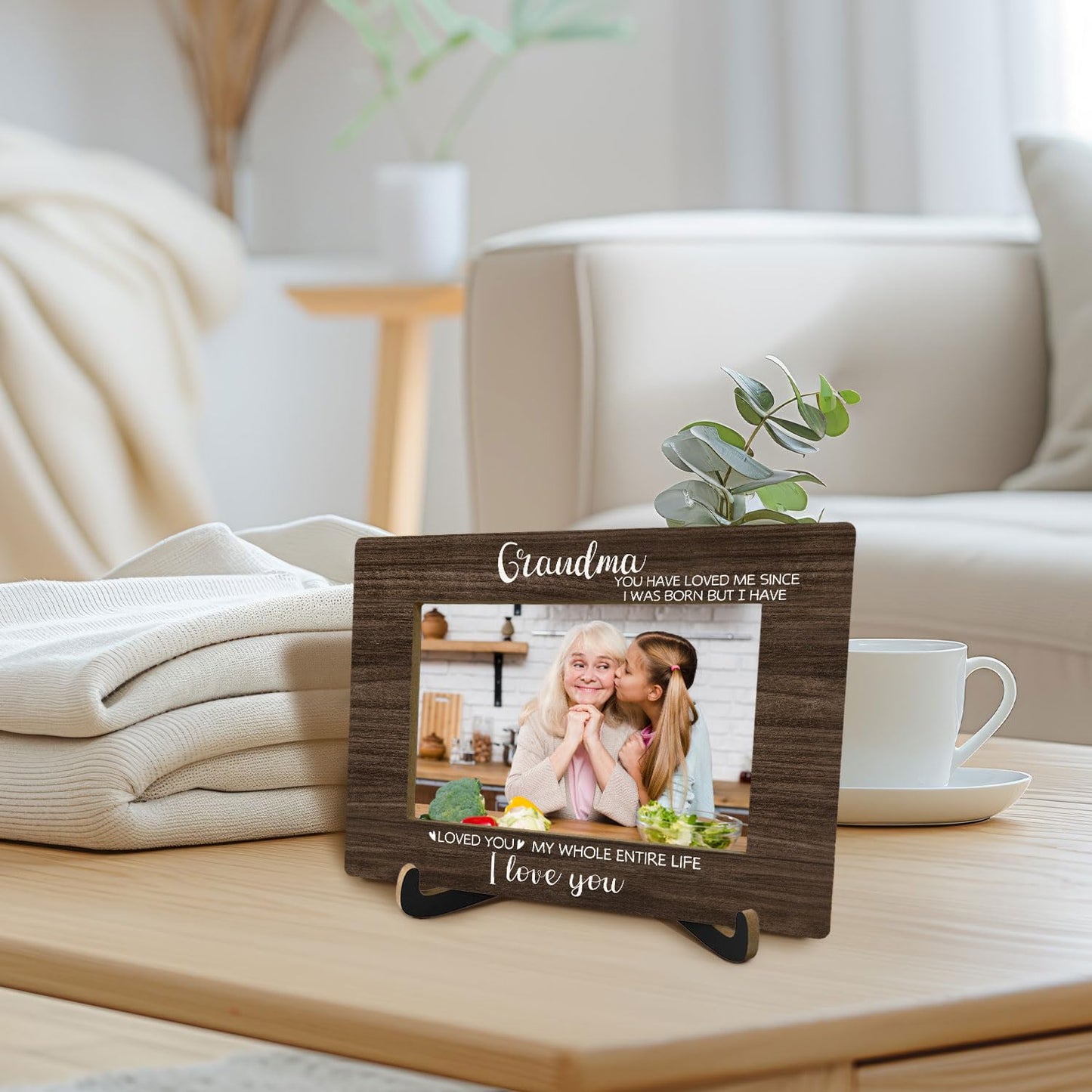 Grandma and Me Picture Frame 4x6, Grandmother Photo Frame, Grandma Gifts from Granddaughter Grandson Grandkids, Grandmother Gifts for Birthday Christmas Mother's Day WN420