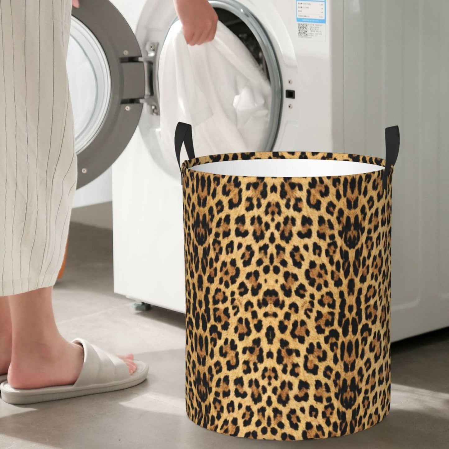 Basketball Round Laundry Hamper Basket Ball Texture Storage Basket Toys Clothes Organizer Bin For Home Bathroom Bedroom Dorm Nursery, 62l BST202