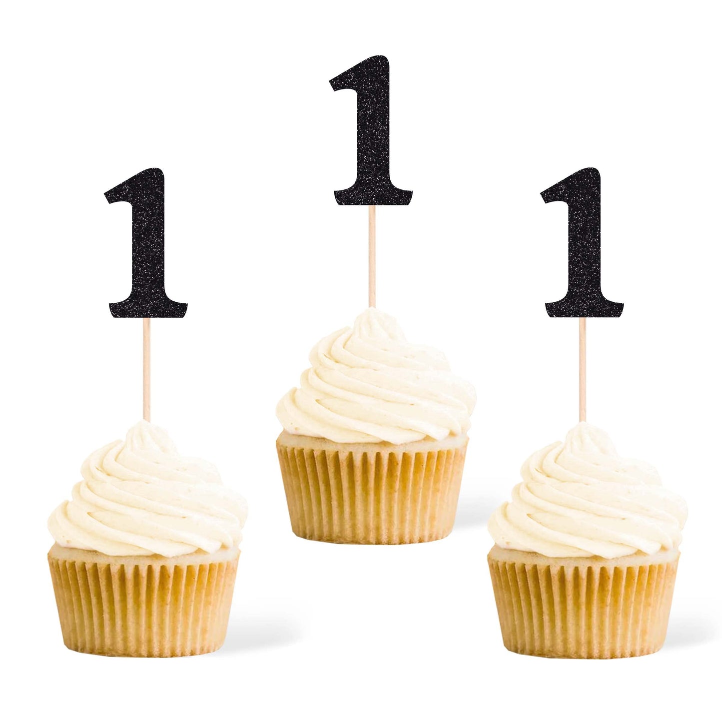 Gexolenu 24 PCS Rose Gold Double-sided 3rd Birthday Cupcake Toppers, Glitter Age THREE Cake Picks Decor, Third Happy Birthday Party Decorations Baby Shower Anniversary Party Supplies BST220