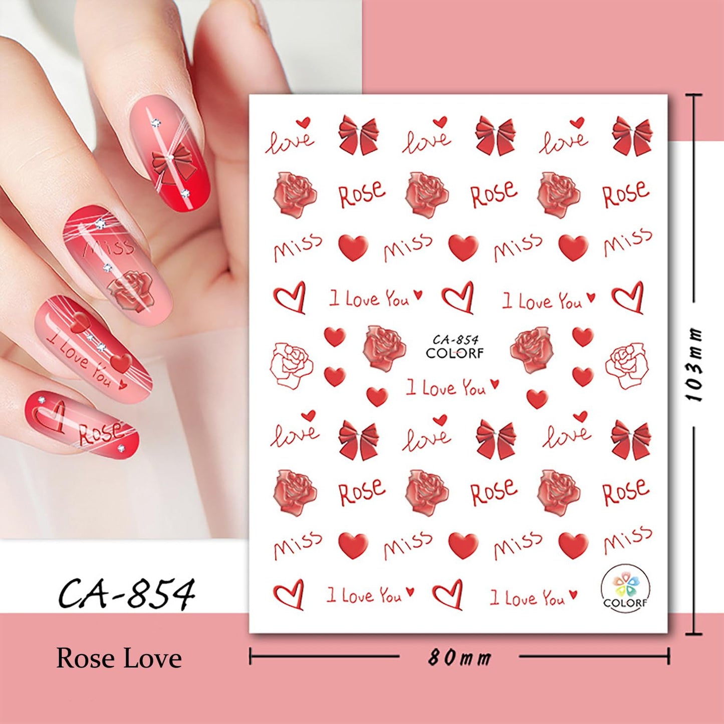 Liquid Butterfly Nail Art Sticker Decals Black Gold Black Silver Butterfly Moon Design Nail Decals 3D Self-Adhesive Nail Art Supplies Heart Nail Art Sticker Decoration for Women Manicure Supplies BST326L