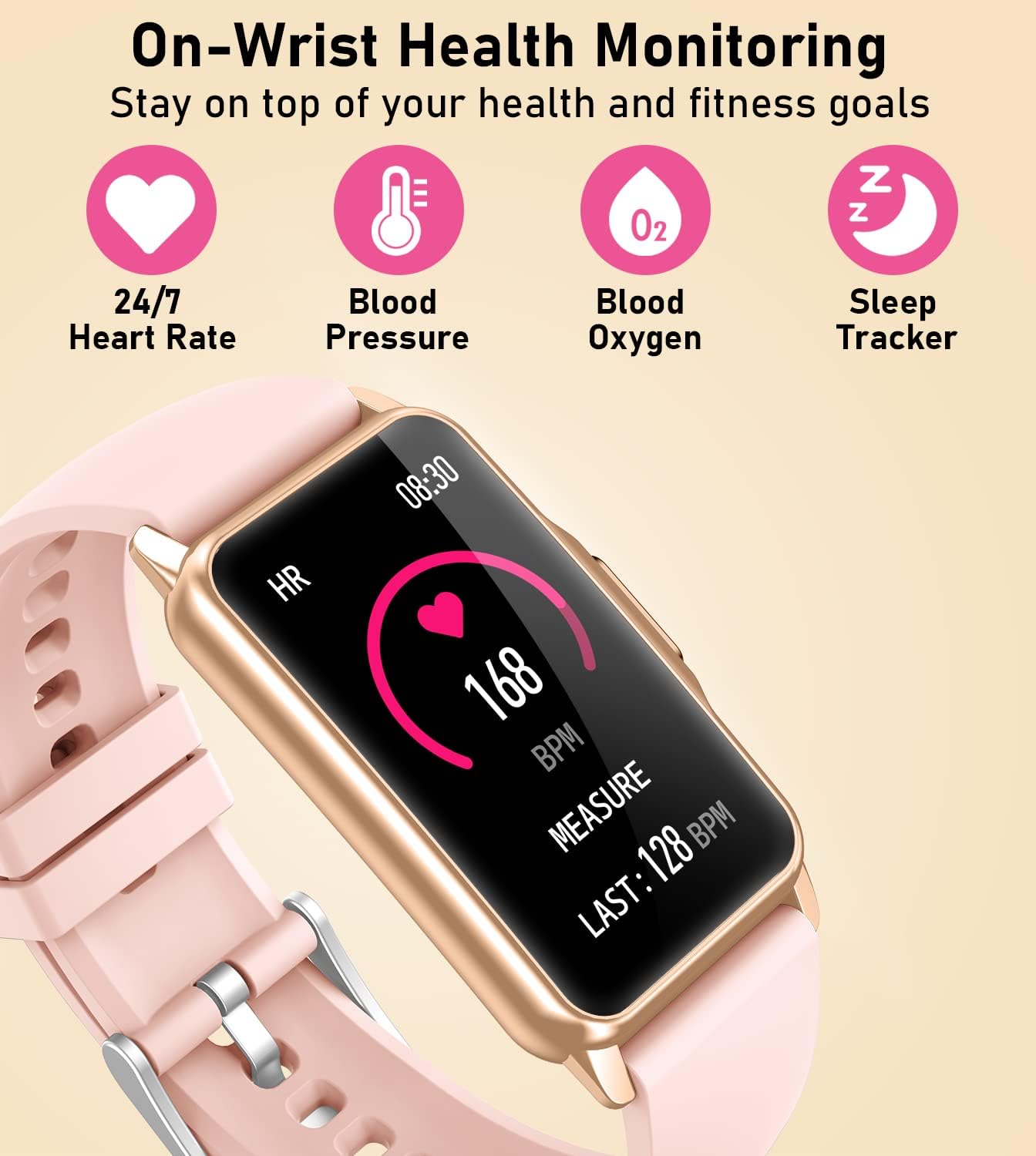 Band 3  Health Fitness Tracker with 24/7 Heart Rate Blood Oxygen Blood Pressure Sleep Monitor 100 Sports Modes Step Calorie Counter 82