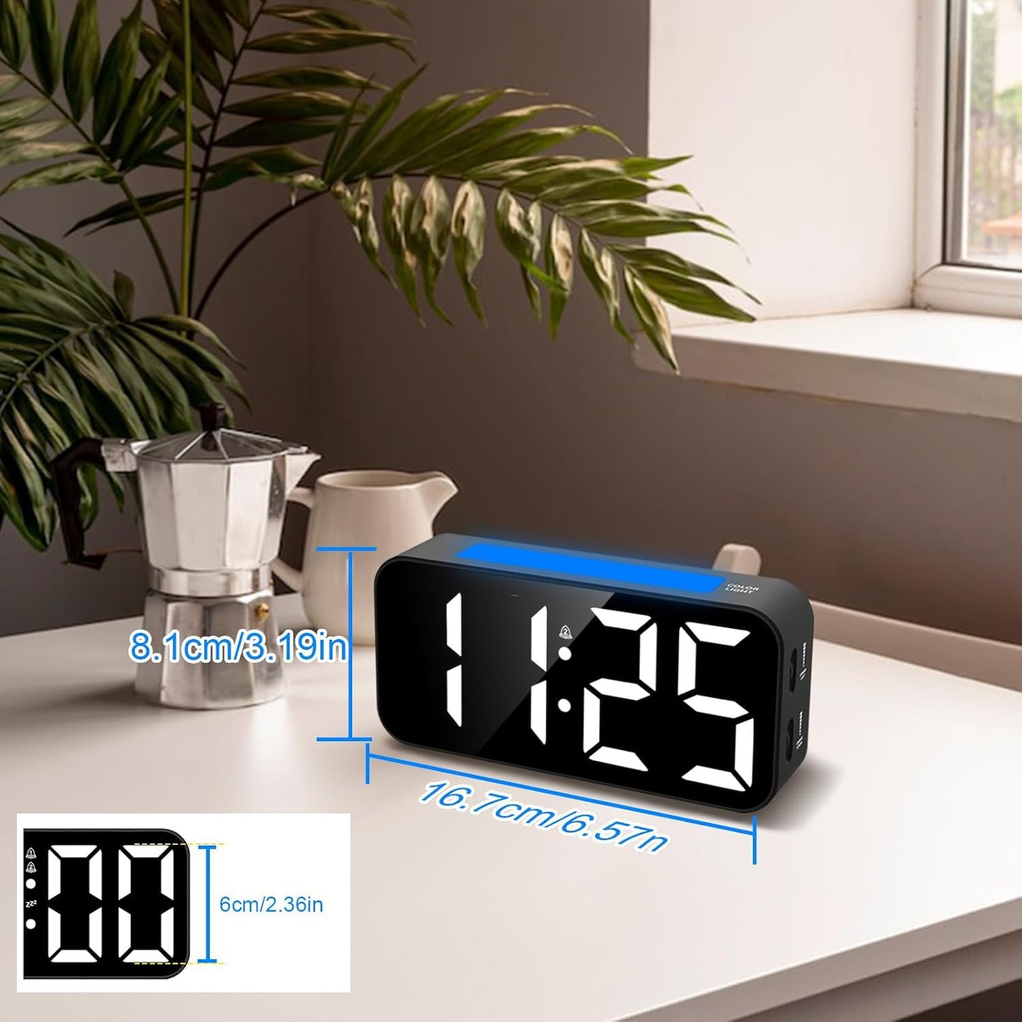 Colorful Nightlight Alarm Clock 73