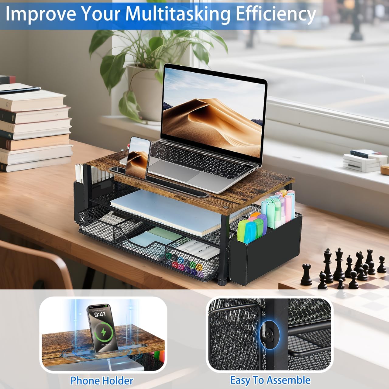 AUPSEN Wood Desk Organizers and Accessories RD2