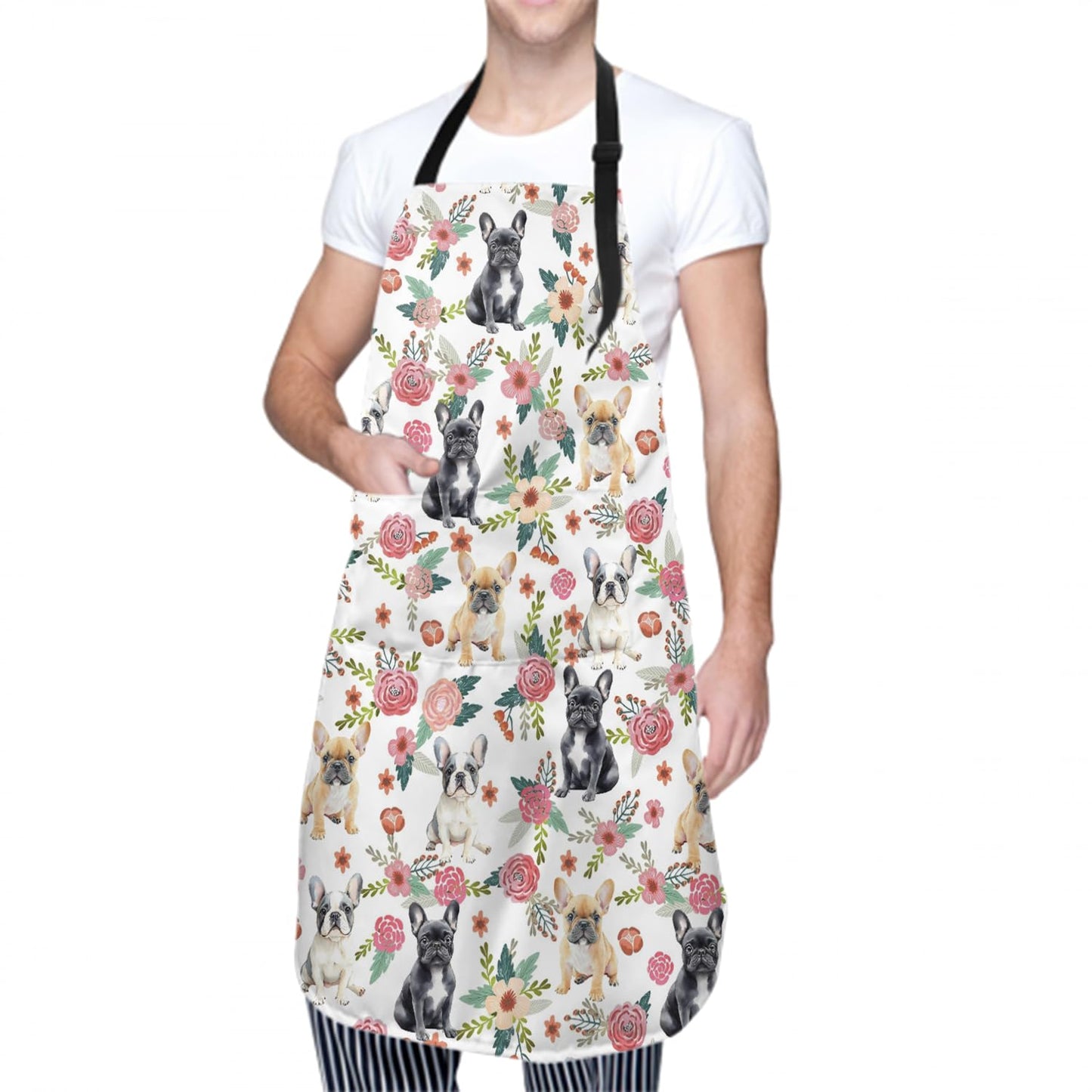 Giwawa Unisex Adult Apron Waterproof Stain Resistant Kitchen Cooking Apron with 2 Pockets for BBQ Grill Painting BST326H