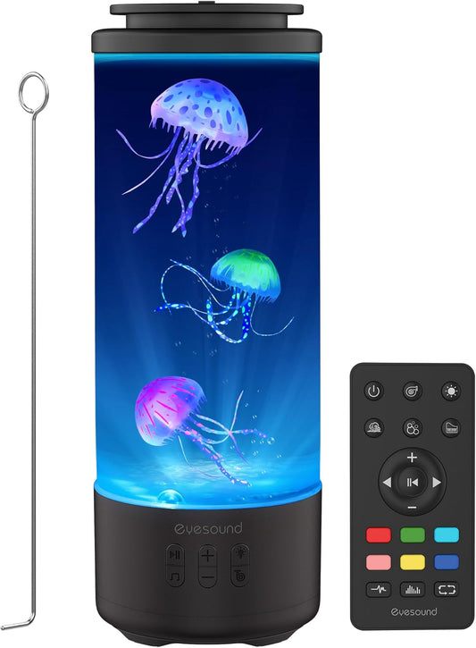 Jellyfish Lamp Bluetooth Speaker with White Noise 16