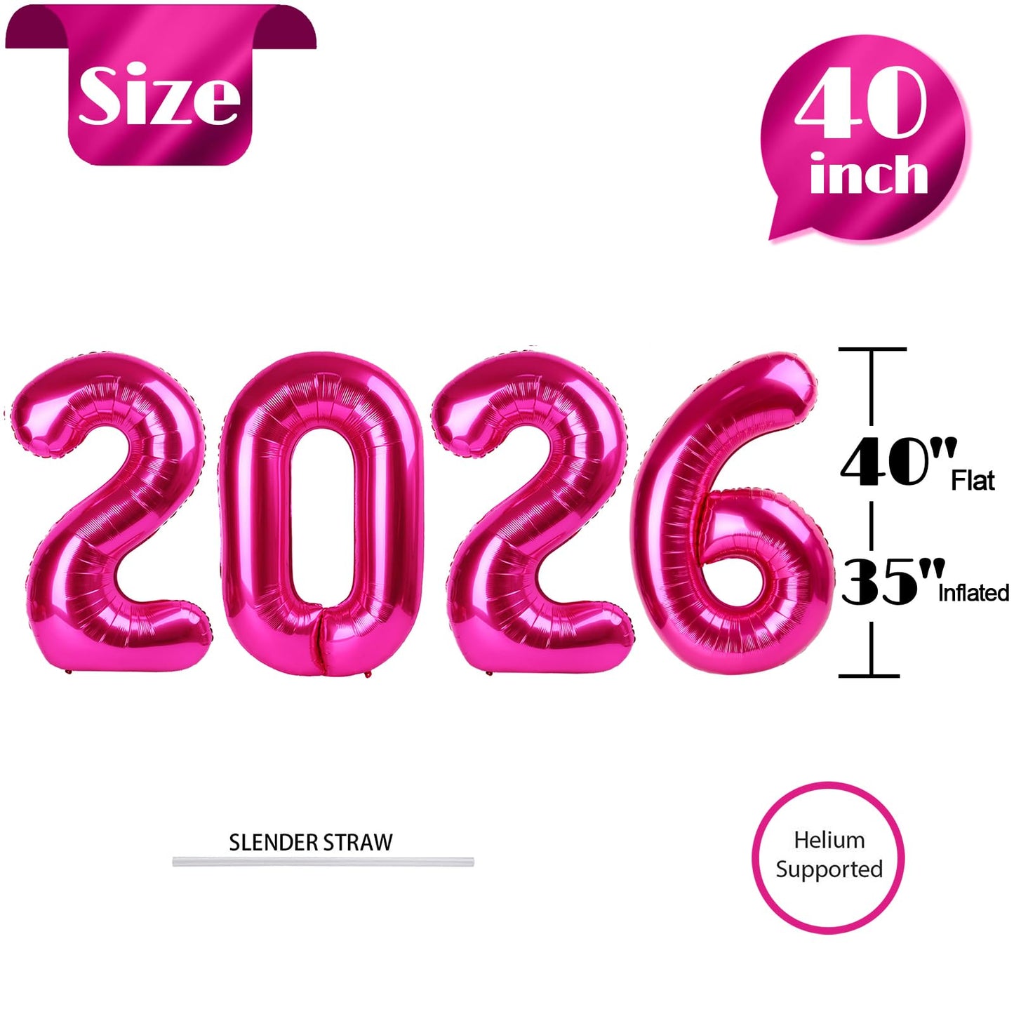 Light Brown 2026 Number Balloon, Light Brown Number Balloons 40 Inch, 2026 Balloon Birthday Decorations, 2026 Birthday Party Supplies, 2026 Graduation Party Favors, Class of 2026 Decorations BST326L