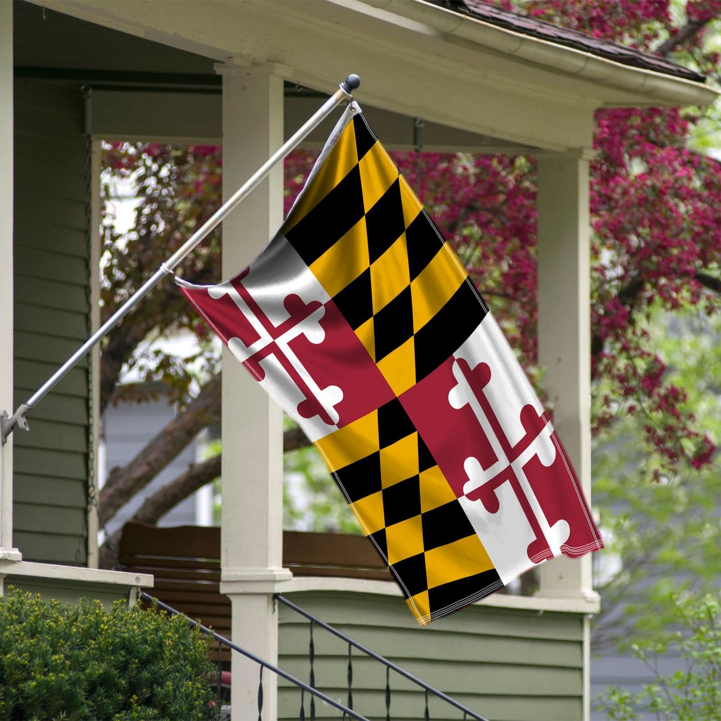 Arizona State Flag 3x5 - Embroidered Design AZ Flag, Heavy Duty Polyester with Brass Grommets for Outdoor WN420