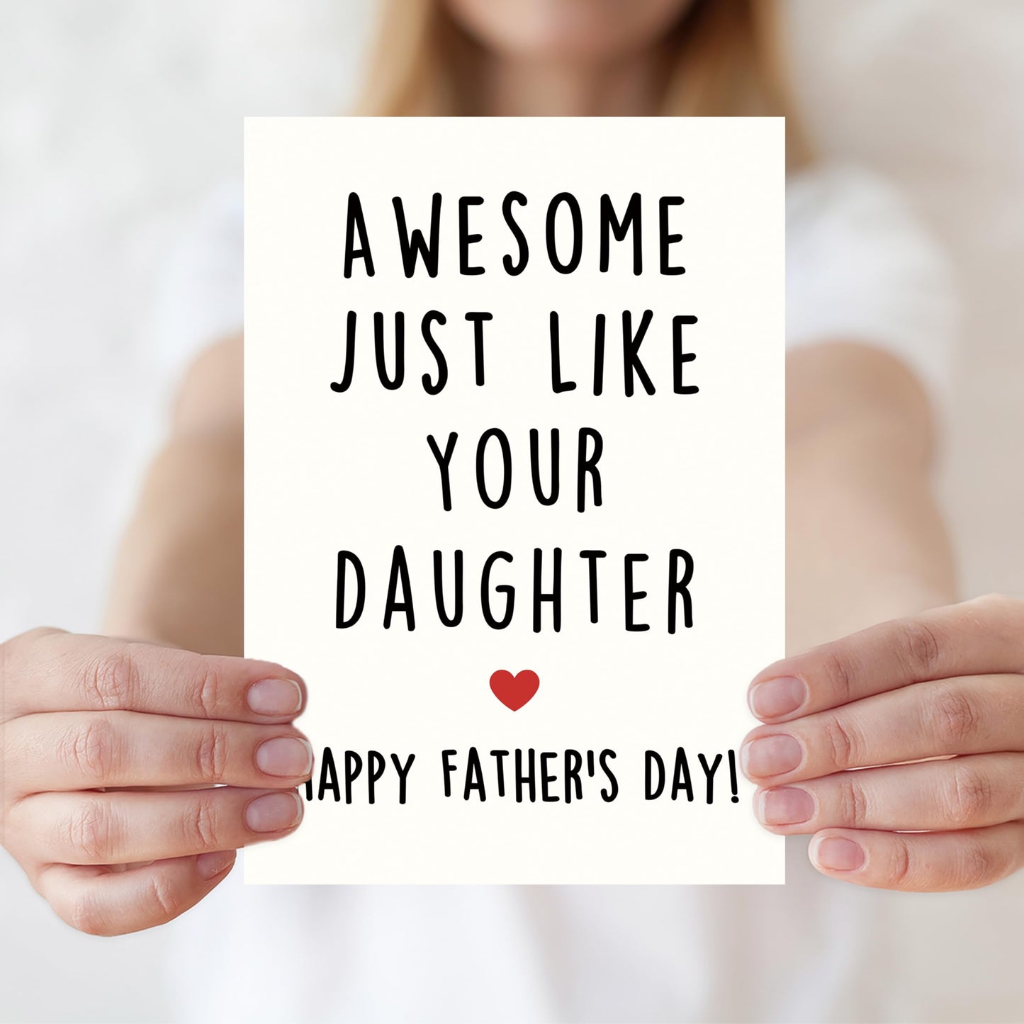 Funny Fathers Day Card for Dad, Father's Day Cards Gifts Decorations from Daughter Son, Happy Fathers Day Card from Cat, Cute Cat Dad Father's Day Decorations Gifts BST220