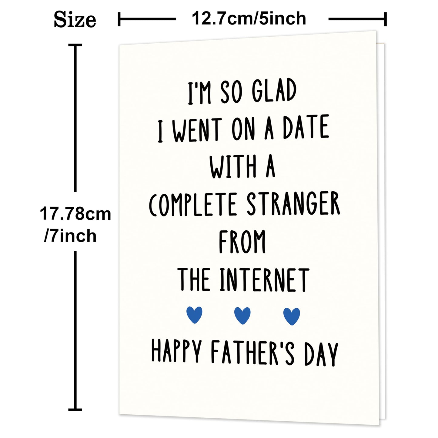 Funny Fathers Day Card for Dad, Father's Day Cards Gifts Decorations from Daughter Son, Happy Fathers Day Card from Cat, Cute Cat Dad Father's Day Decorations Gifts BST220