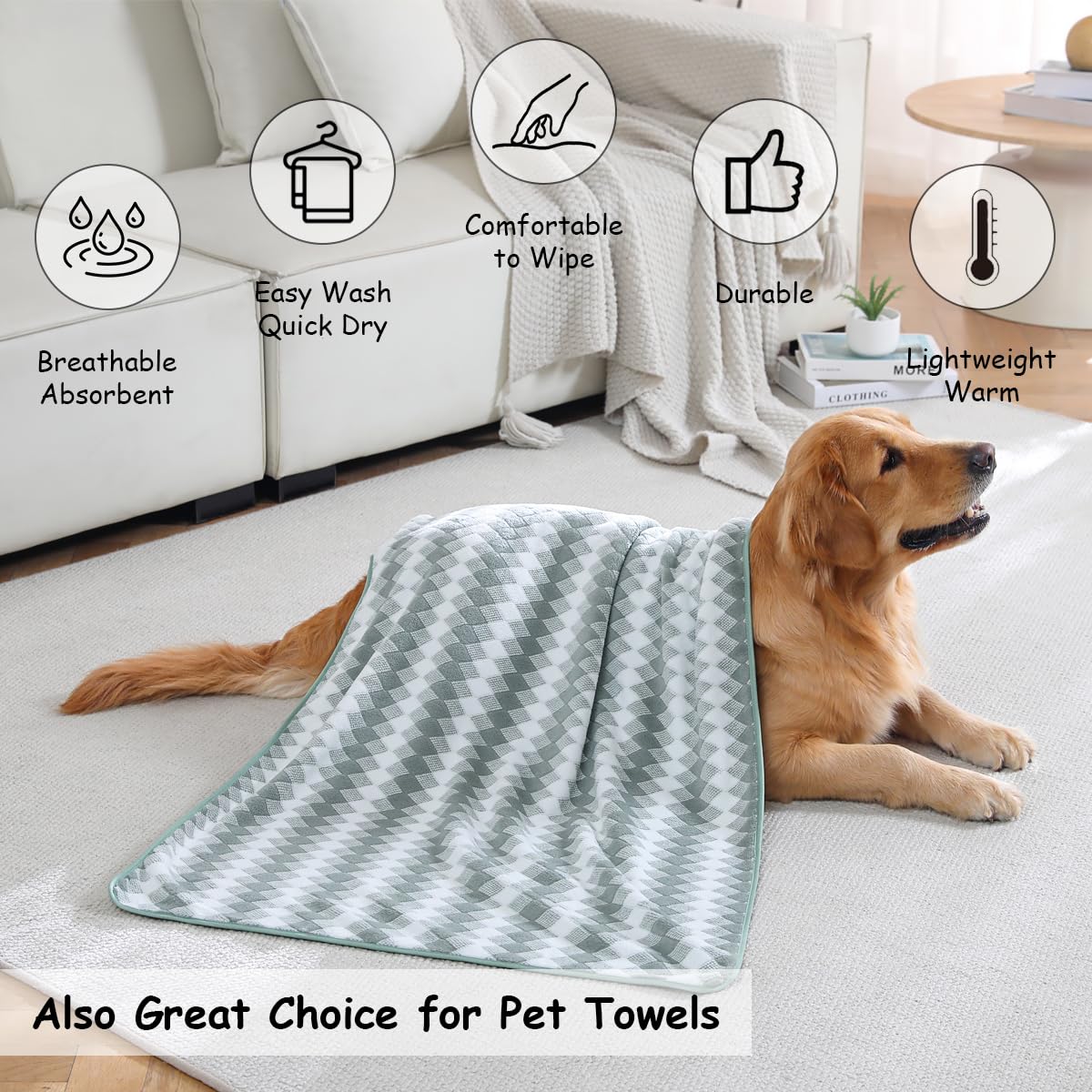 12 Pcs Light Gray Diamond Towel Set-4 Bath Towels,4 Hand Towels,4 Washcloths Soft Polyester Towels with Loop Absorbent Shower Towel Quick Dry Beach Chair Towel Family Towels for Bathroom Spa Gym Pool BST220