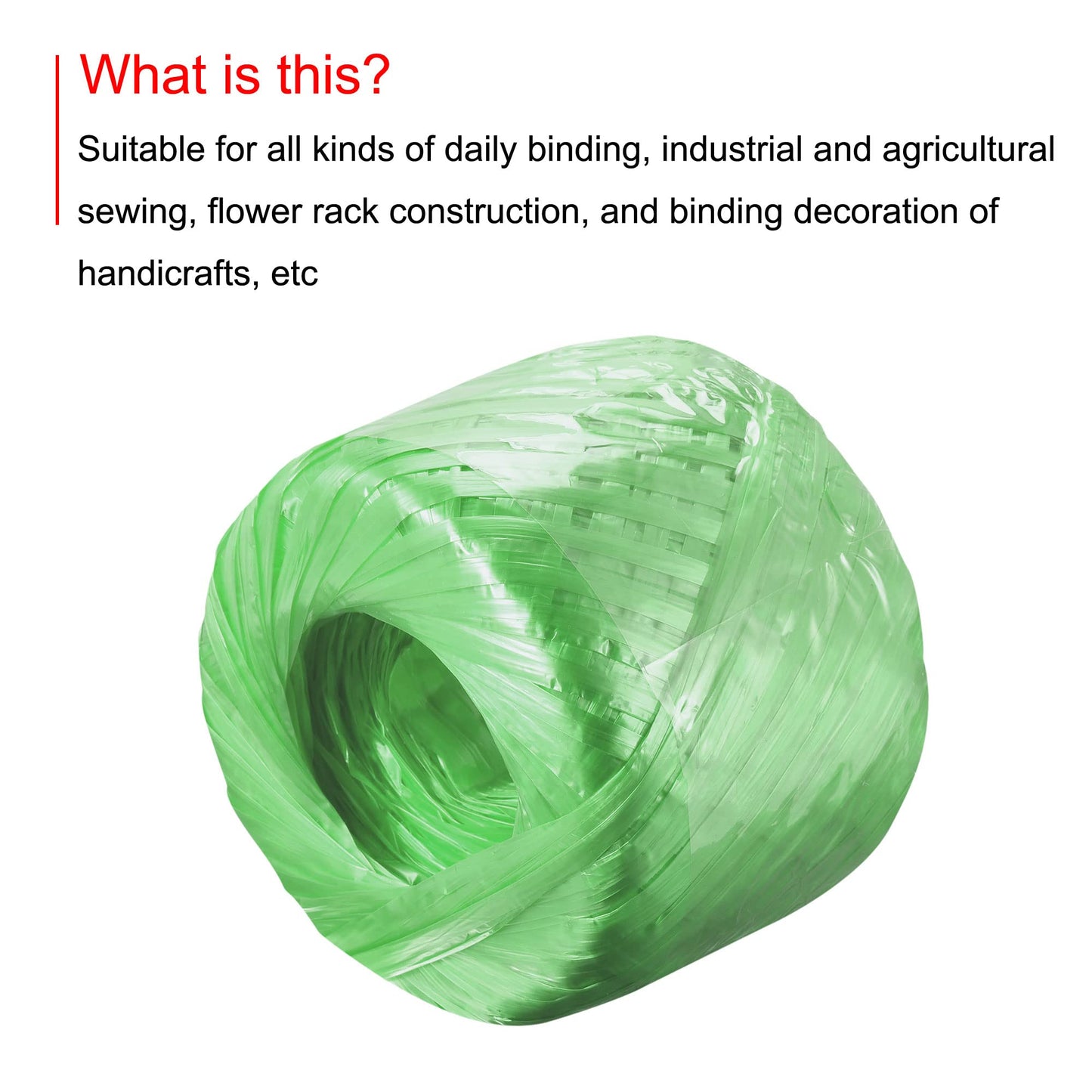 MECCANIXITY Polyester Nylon Plastic Rope Twine Household Bundled for Packing Gardening Craft,350m Length,Yellow BST326L