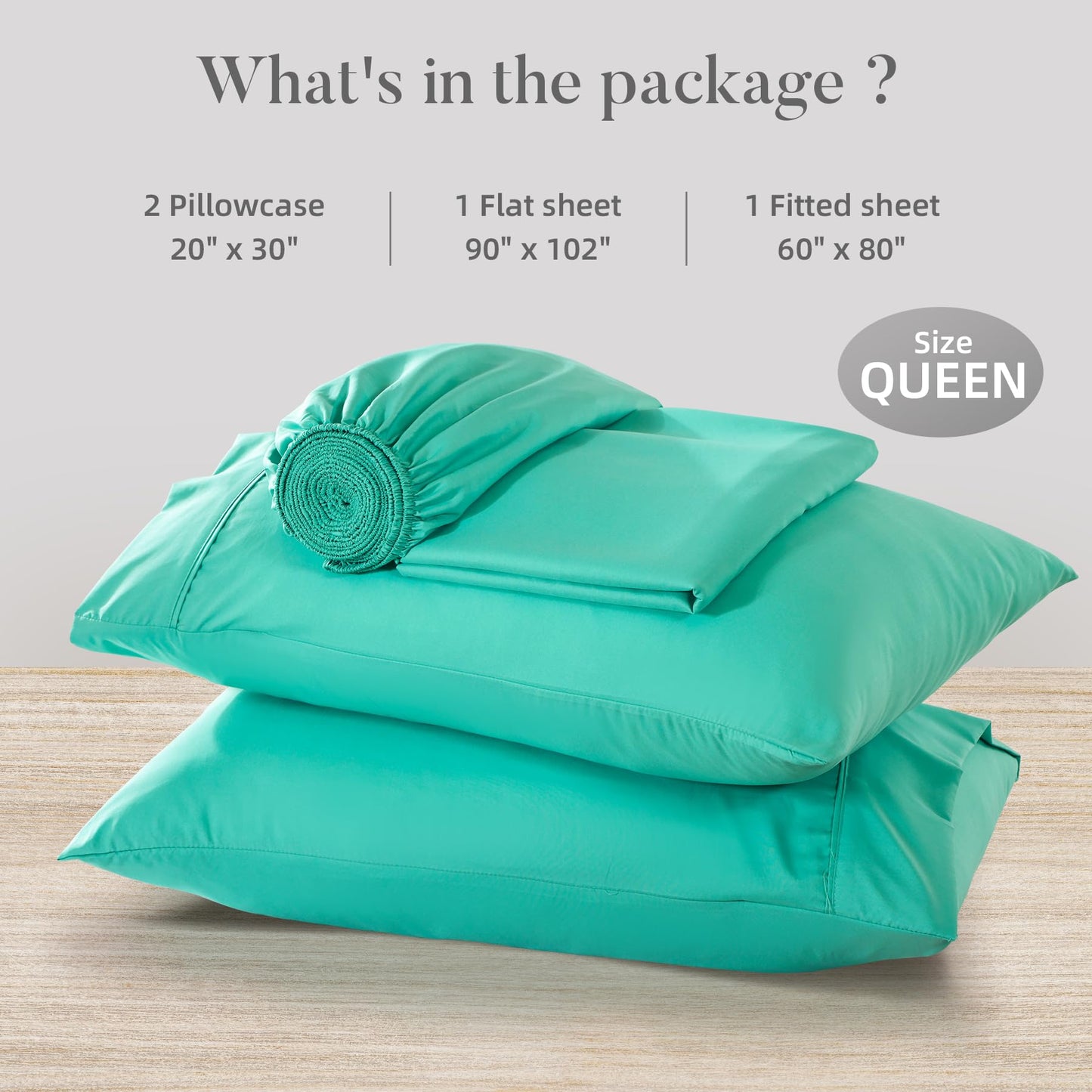 4 Piece Twin Size Sheet - Cooling Bed Sheets Set, Blend Rayon Derived from Bamboo, Breathable Soft Hotel Luxury Bedding & Pillowcases, Silky Fit 16 inch Extra Deep Pocket, Oeko-Tex - Olive Green BST326H