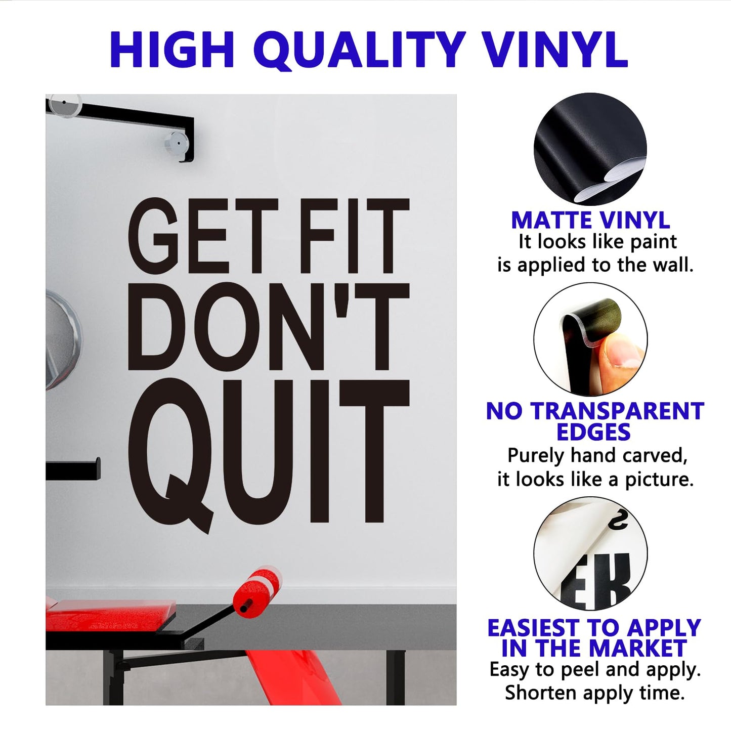 Inspirational Quotes Wall Decals for Gym: Office Motivational Positive Vinyl Art Wall Stickers for Classroom School Bedroom Living Room - Be Awesome Today 35" X 9.8" BST220
