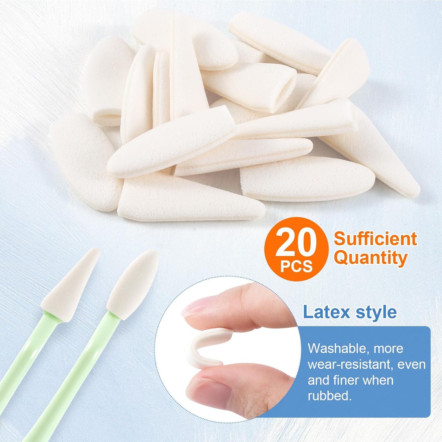 YALOJE 22pcs Blending Stumps Set for Drawing, Paper Art Blending Blenders Stumps with Replacement Sponge Wipes, Round Pointed Sketch Trimmer Erase Sponge Wiper, Art Tools for Correcting, Shadowing WN420