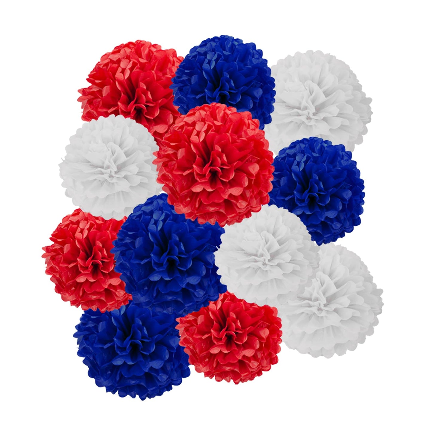 Blue Green and Purple Tissue Pom Poms Paper Kit DIY Decorative Flowers Ball for Birthday Party Wedding Hanging Decorations Pack of 12 10in12in BST220