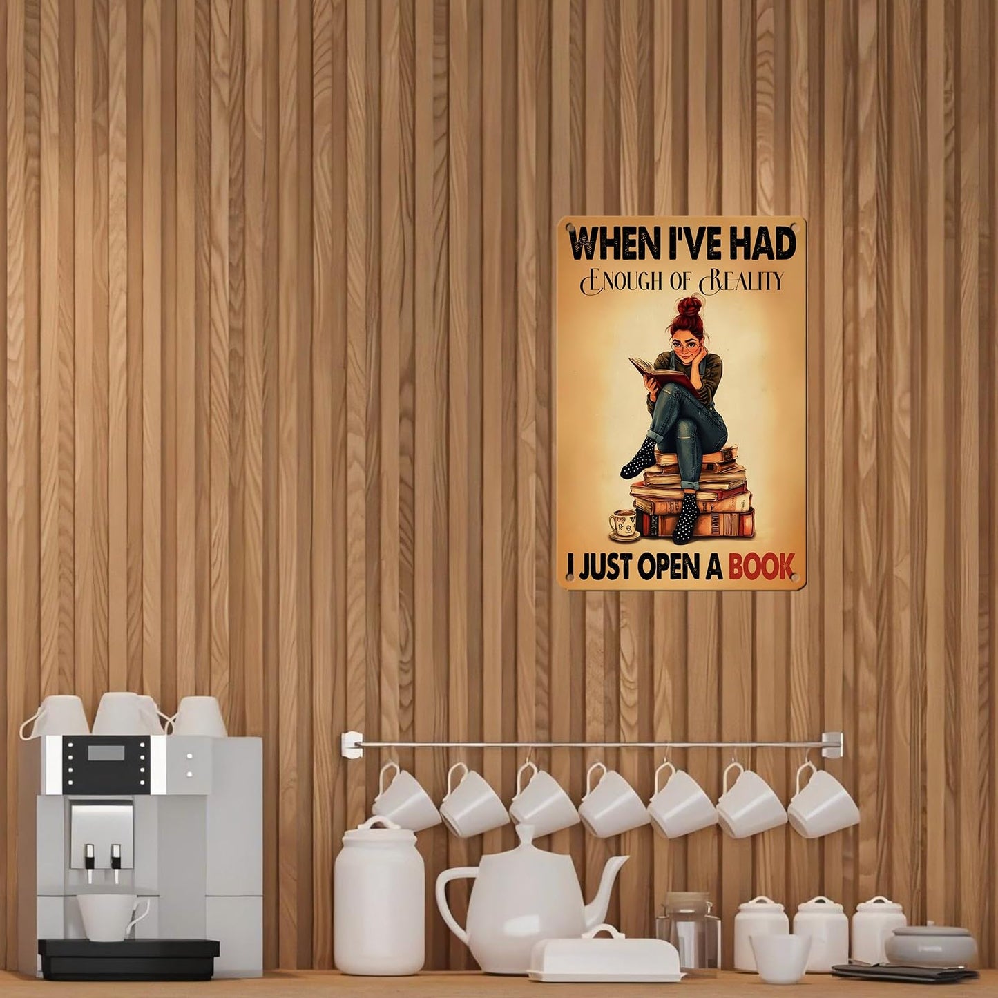 Vintage Cat Sign That's What I Do Write And I Know Things Metal Poster Sign for Home Bar Pub Kitchen Garage Restaurant Wall Deocr 12 * 8inch BST220