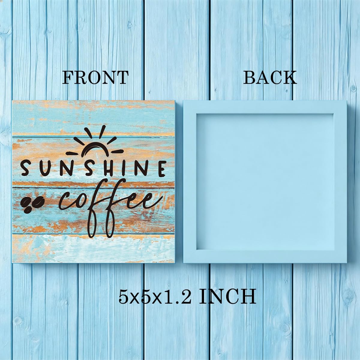 Coffee Sign Decor Sunshine Decorations for Home Office Coffees Station | Coffee Bar Decor Decorations for Home Funny Sun Table Desk Decorations Unique Housewarming Gift Ideas for Women BST202