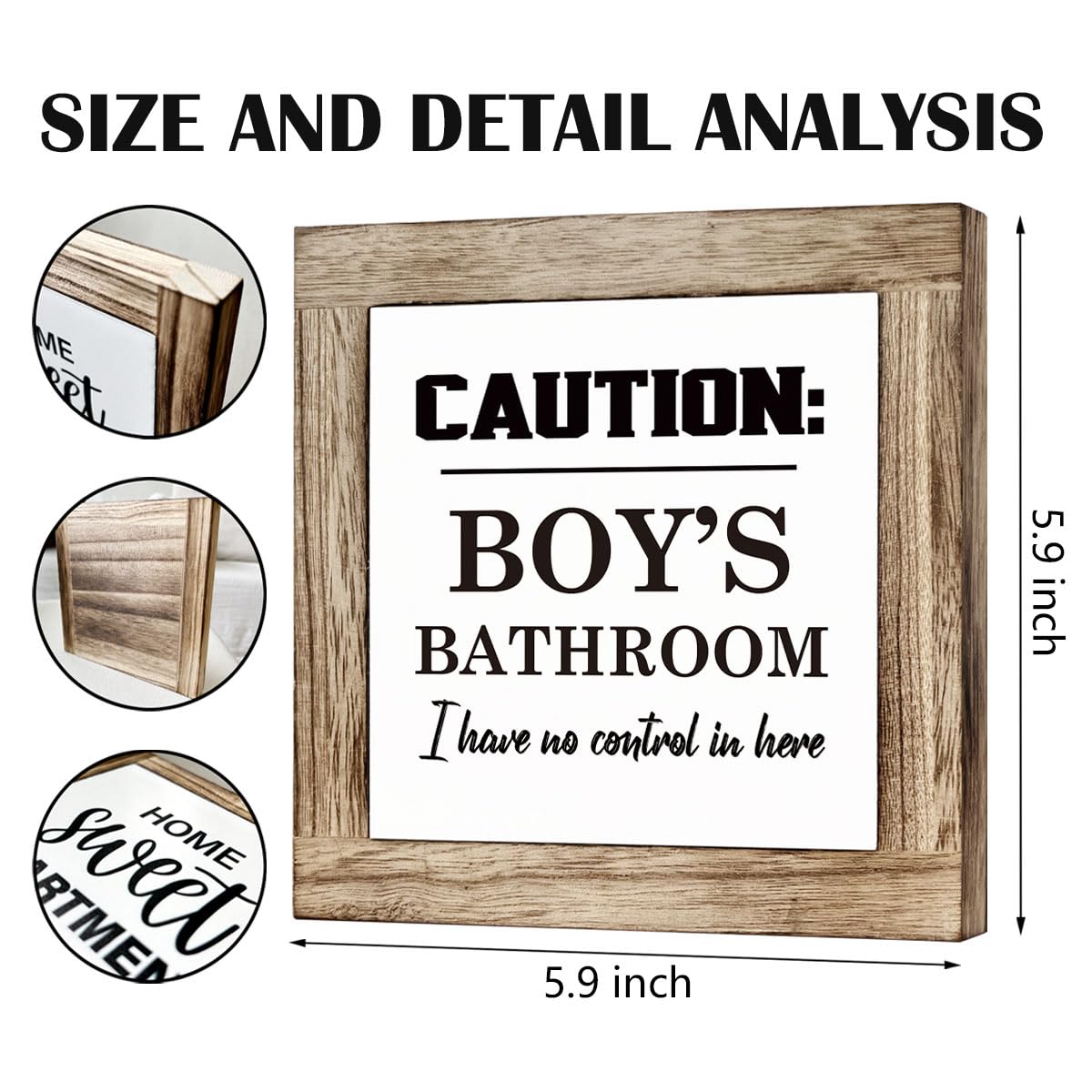 Bathroom Decor, Funny Bathroom Decor, Flush the Toilet This is Not Show and Tell, Wooden Box Signs for Home Decor, Bathroom Decor Tabletop, Kids Bathroom Rules Sign Decor, Bathroom Box Sign B6-71 BST202