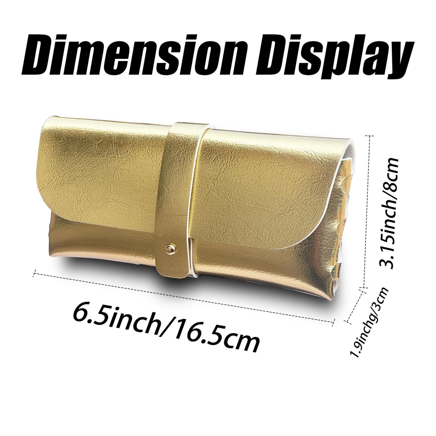 Glasses storage bag Travel sunglasses myopia glasses storage bag Fashion leather storage bag WN420