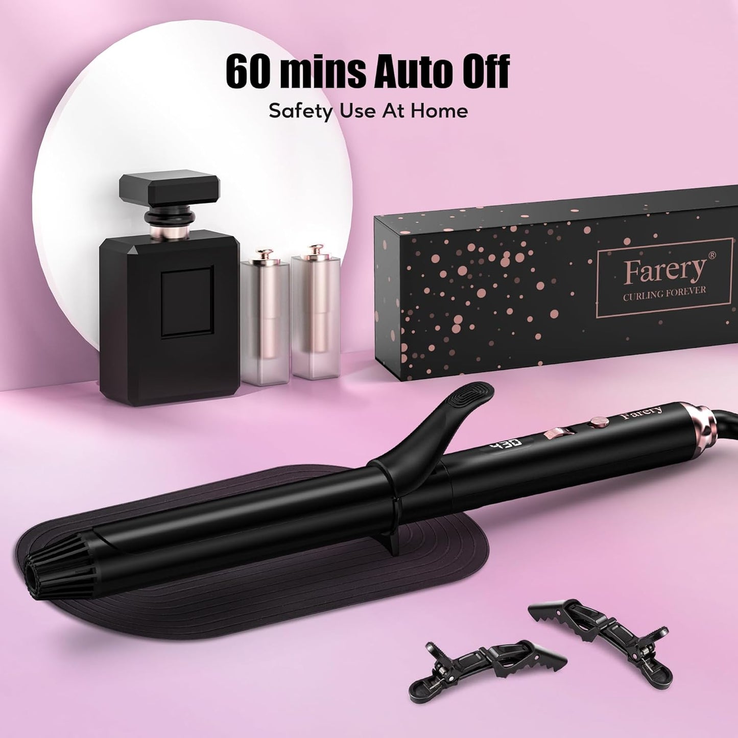 Farery Curling Forever Curling Iron for Long Hair 7071