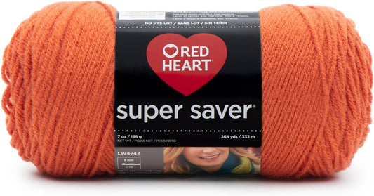 RED Heart Super Saver Yarn, Carrot BST326L