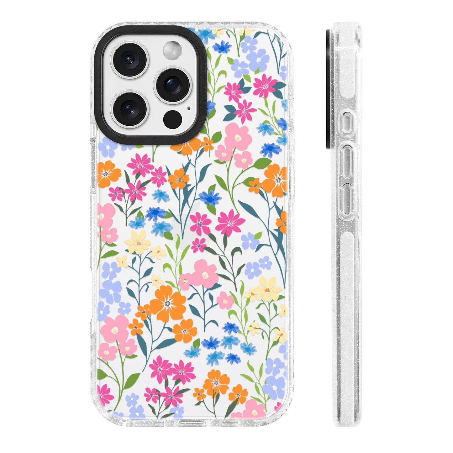 for iPhone 16 Pro Case [Military-Grade Drop Protection/Stylish Soft TPU Protective/Camera Protection/for Women & Girls] - Beach Party Collage Pattern with Mermaid WN420