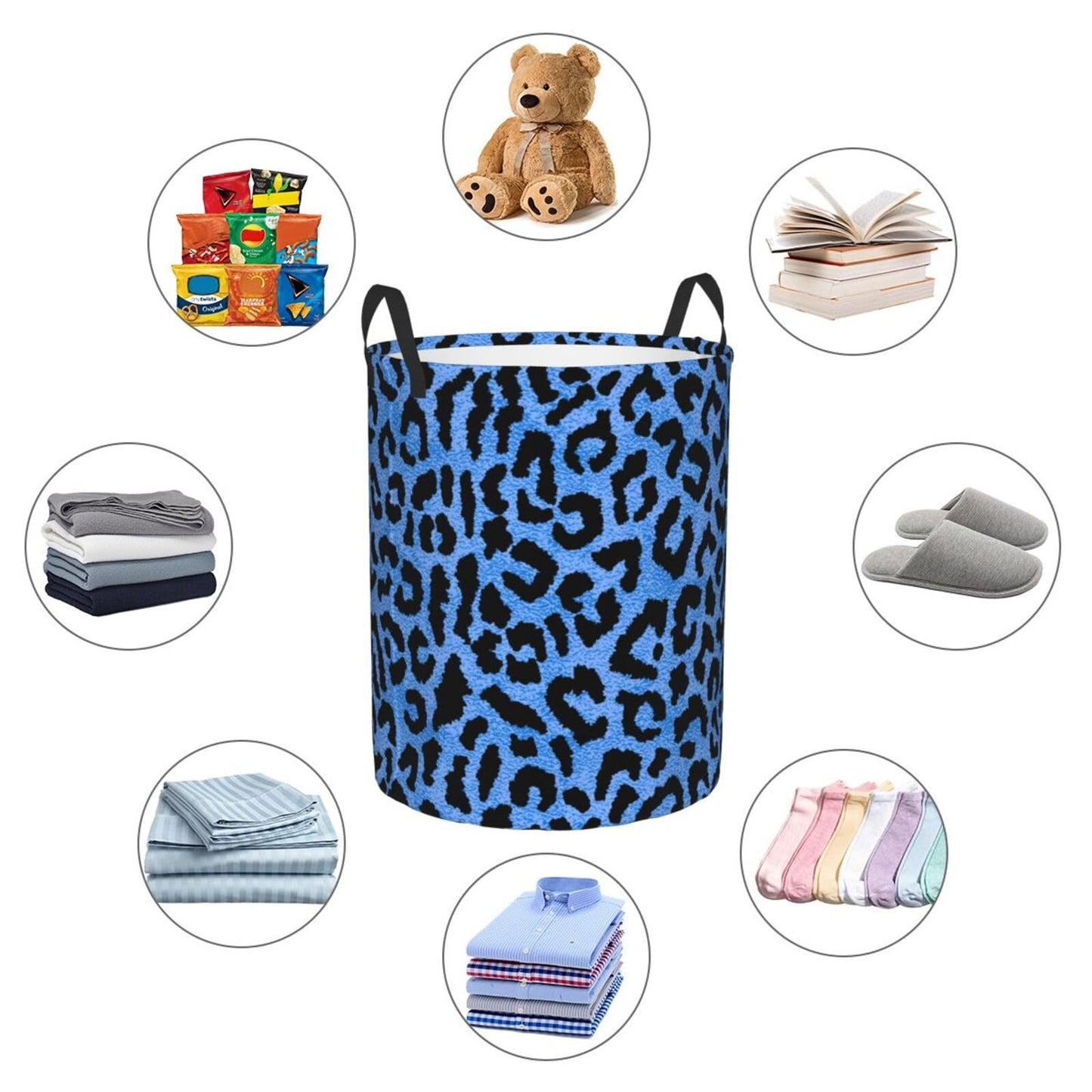 Basketball Round Laundry Hamper Basket Ball Texture Storage Basket Toys Clothes Organizer Bin For Home Bathroom Bedroom Dorm Nursery, 62l BST202