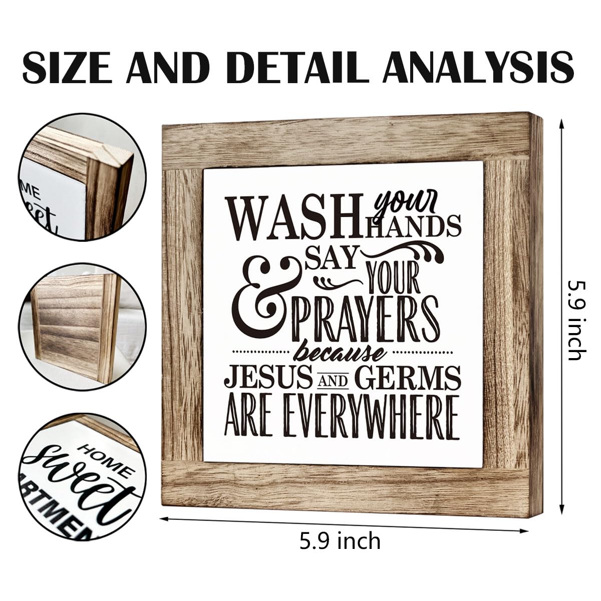 Bathroom Decor, Funny Bathroom Decor, Flush the Toilet This is Not Show and Tell, Wooden Box Signs for Home Decor, Bathroom Decor Tabletop, Kids Bathroom Rules Sign Decor, Bathroom Box Sign B6-71 BST202