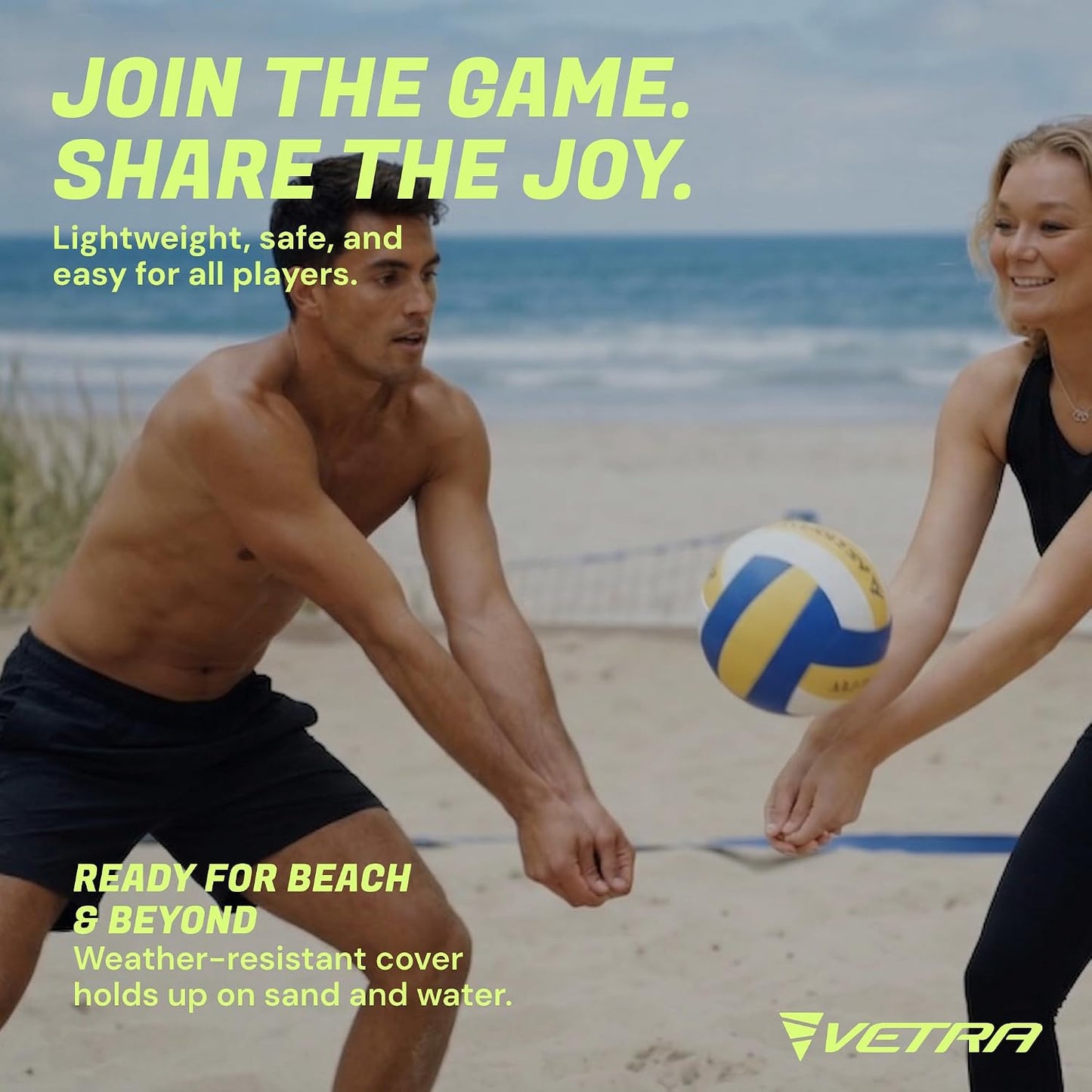 VETRA Premium, Soft Touch Volleyball, Official Size 5, Super Soft Volleyball Training Equipment for Professional & Recreational Use Practice, Sports & Outdoor, Women & Men WN420