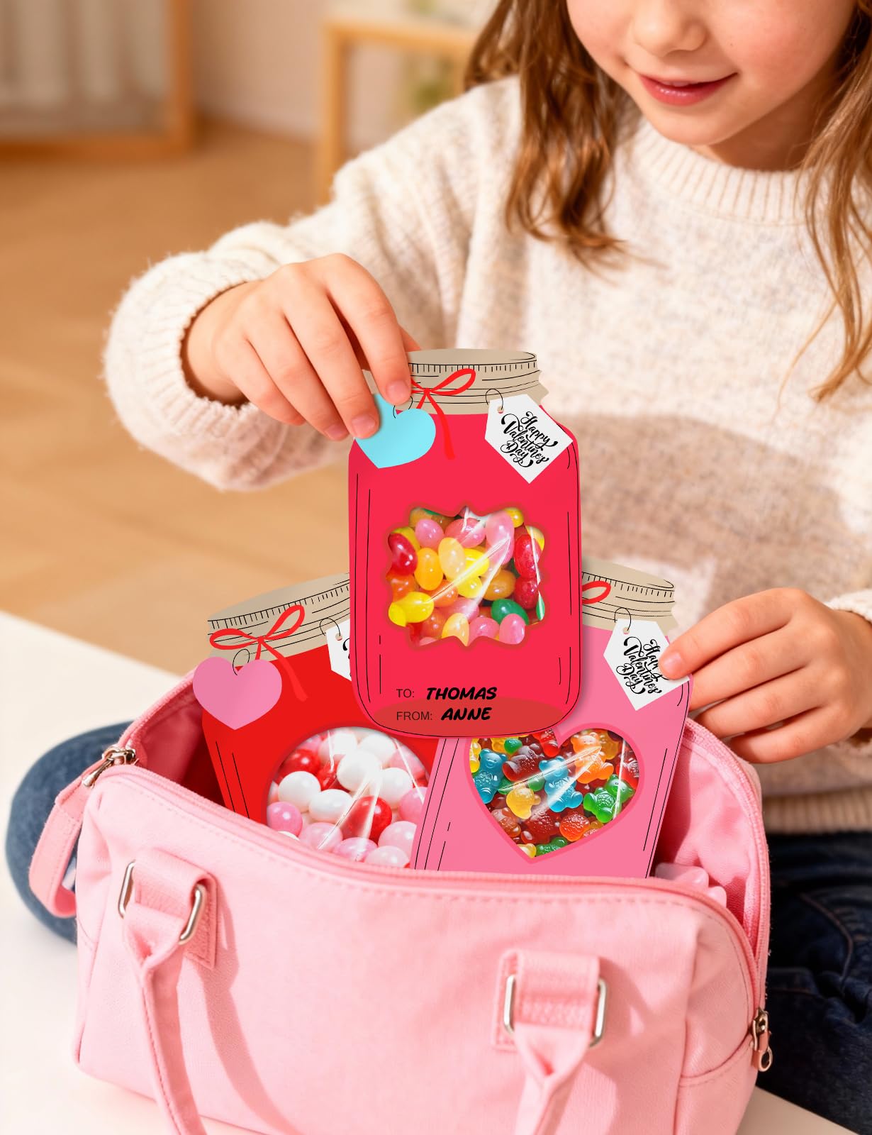 24 Pack Easter Cards for Classroom Exchange - Bubble Gum Machine Design with Round Holders, DIY Bunnies Eggs Chick Candy Cards for School Spring Party Favors, Gifts, Crafts & Rewards (6 Styles) BST326H