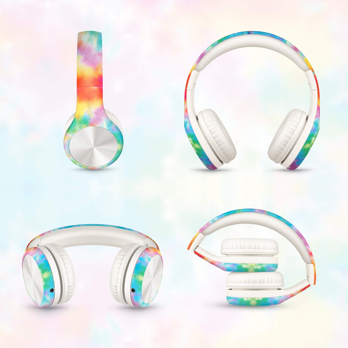 LilGadgets Connect+ Pro Wired Kids Headphones for School with Microphone, Volume Limiting Over-Ear Headset with Cord, SharePort Technology & SoftTouch Padding, Blue