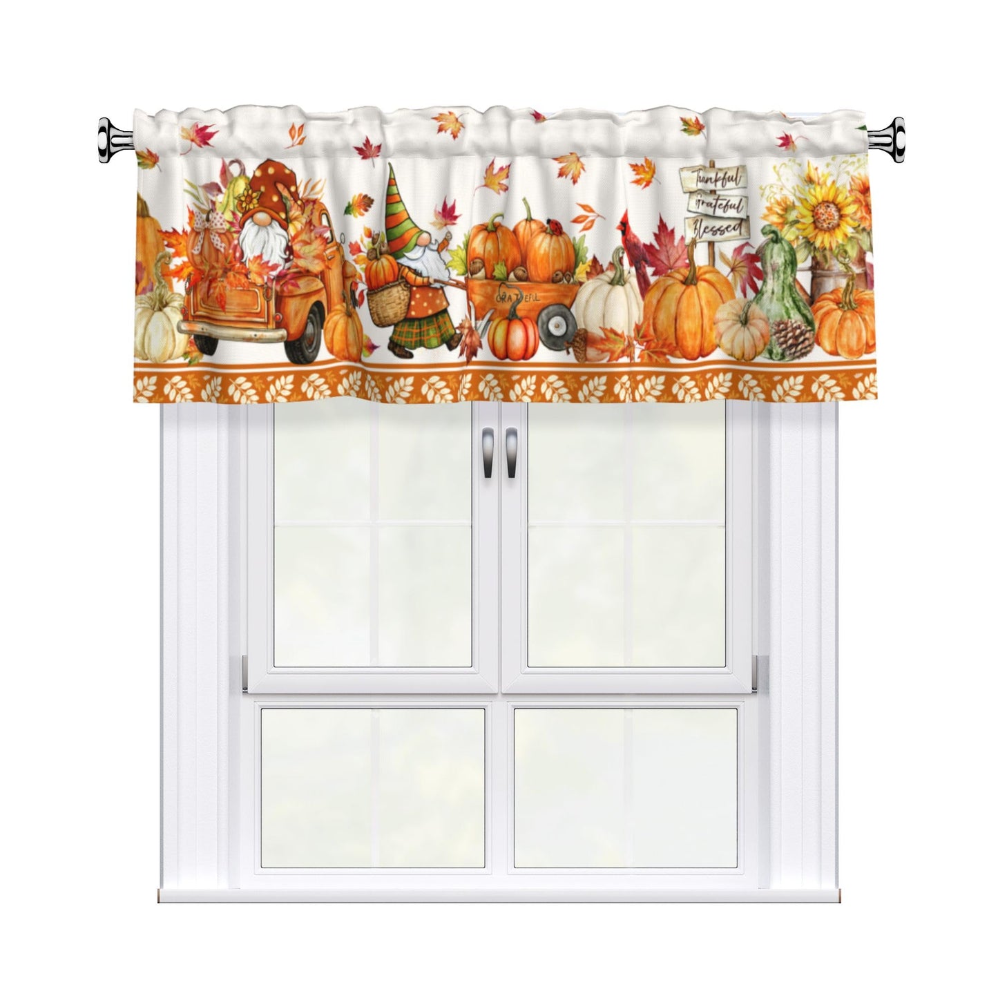 Easter Valances for Windows - Pink Spring Cafe Curtains Floral Bunny Short Curtains for Living Room Bathroom Bedroom Basement BST202